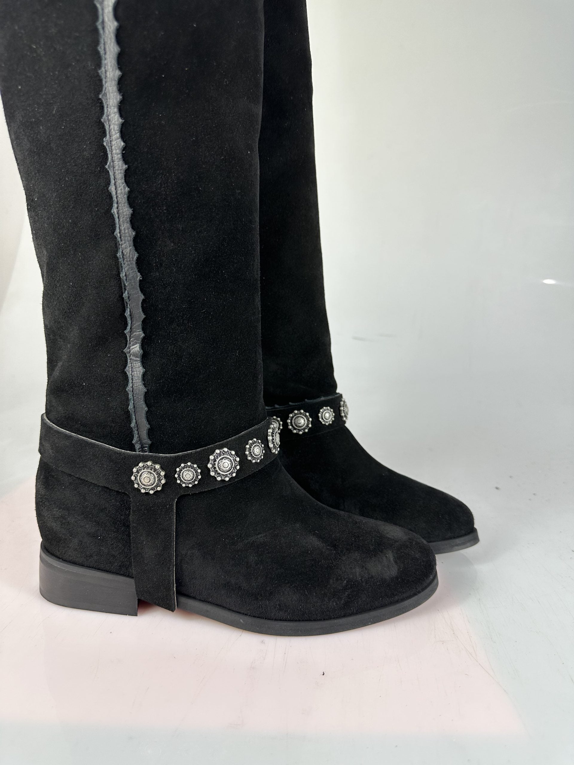 Roma23 black suede