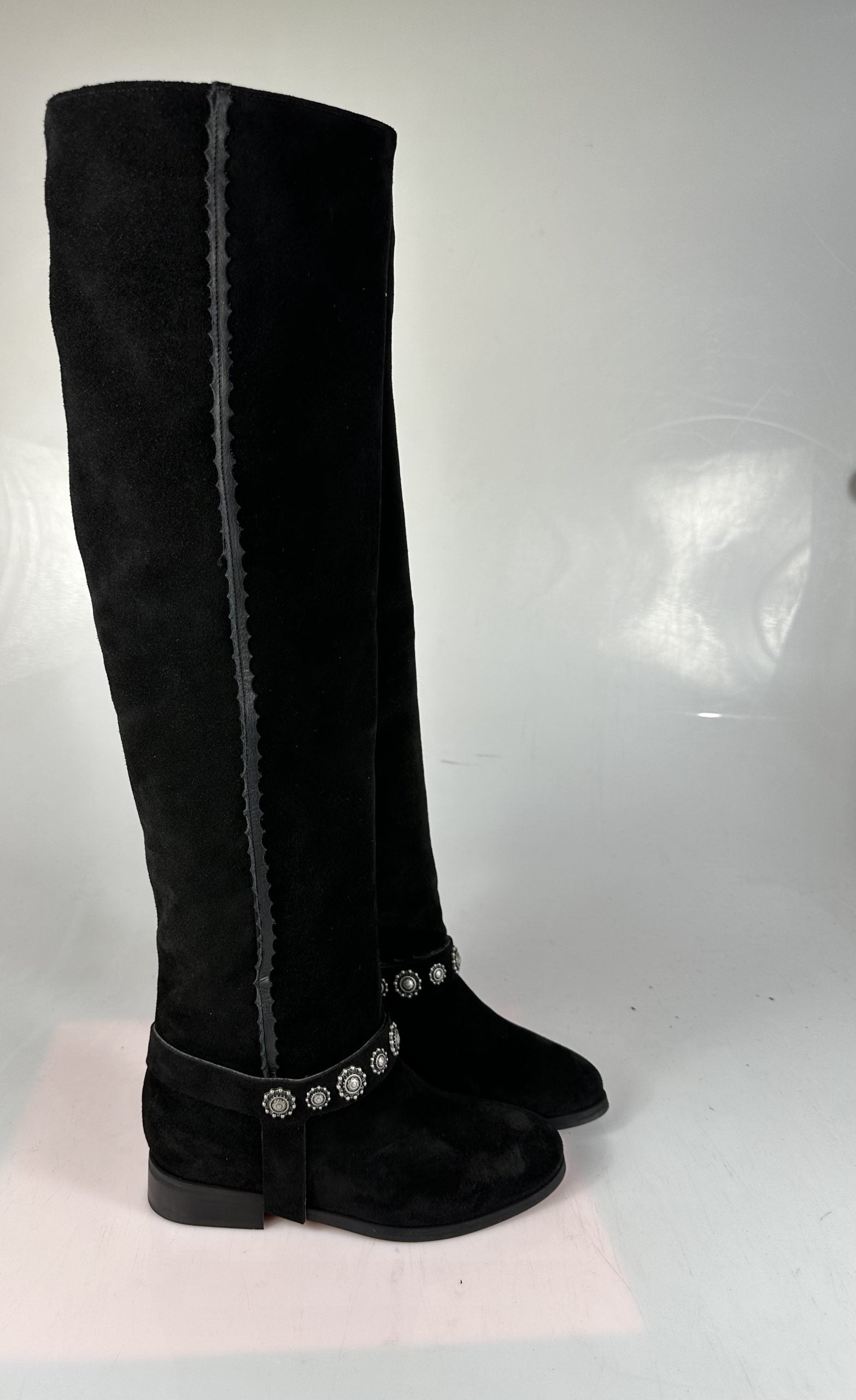 Roma23 black suede