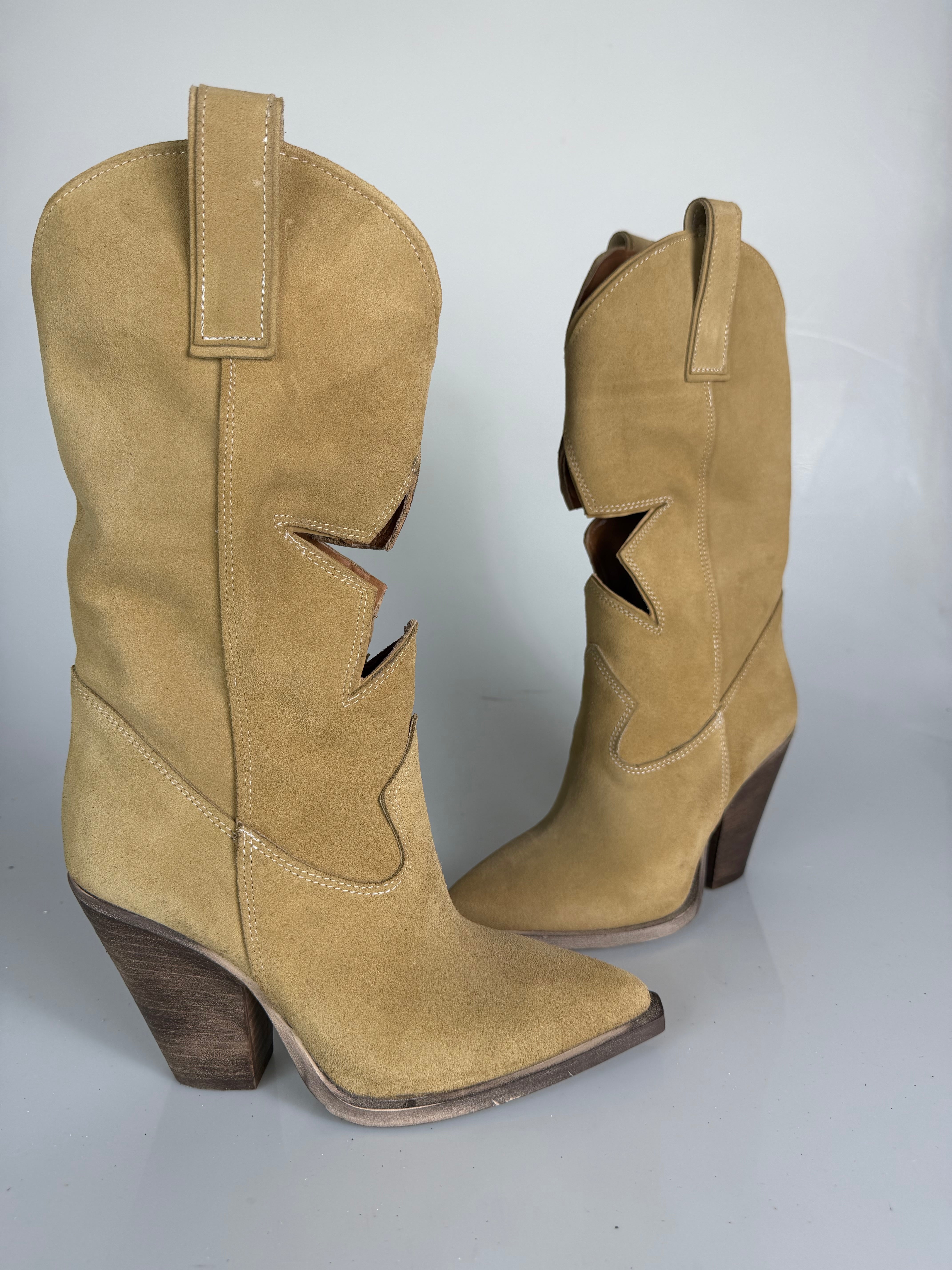 Gabriella star camoscio biscotto