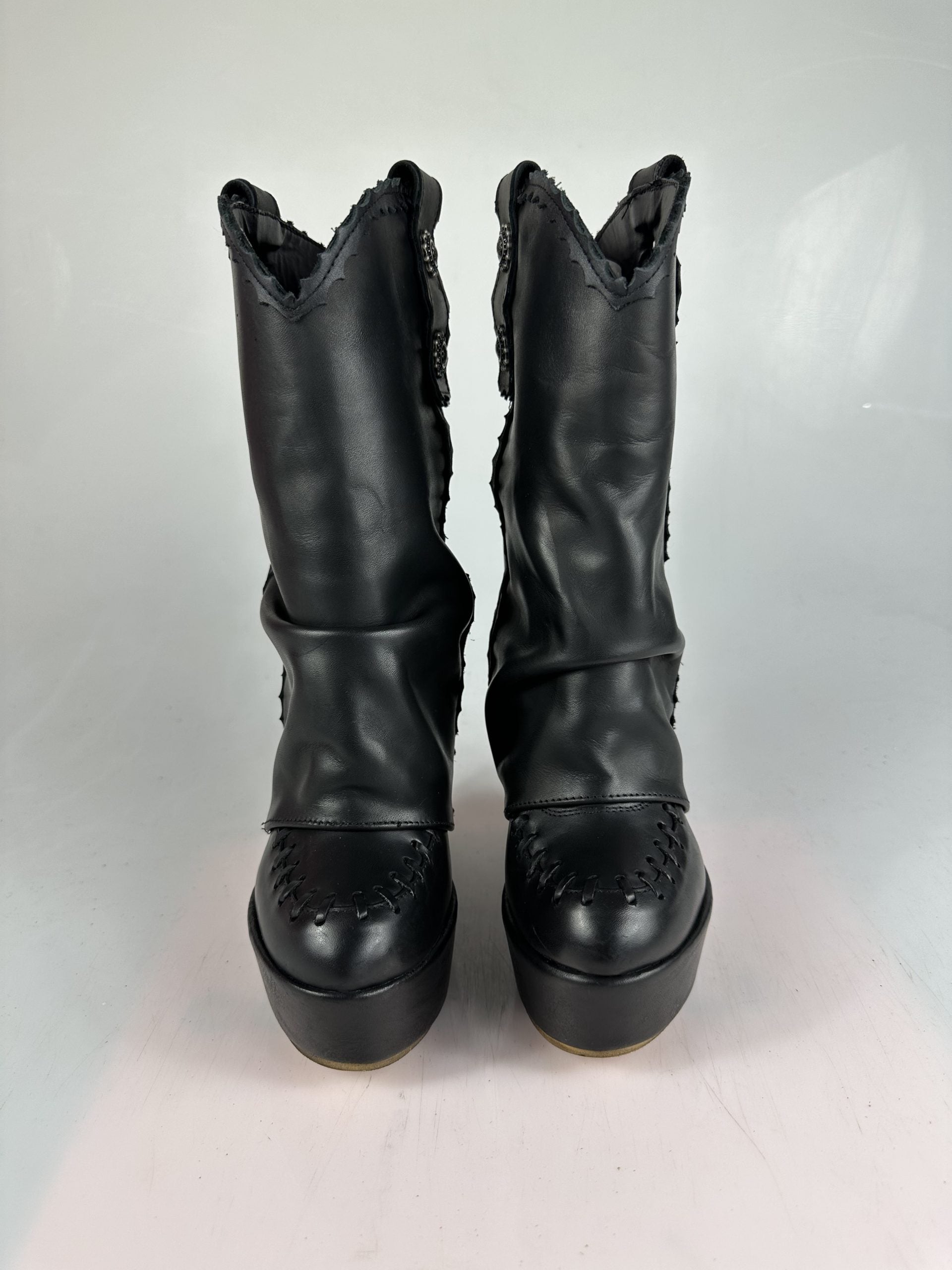 Carmensita Euphoria mid pelle nero basic p.chiusa