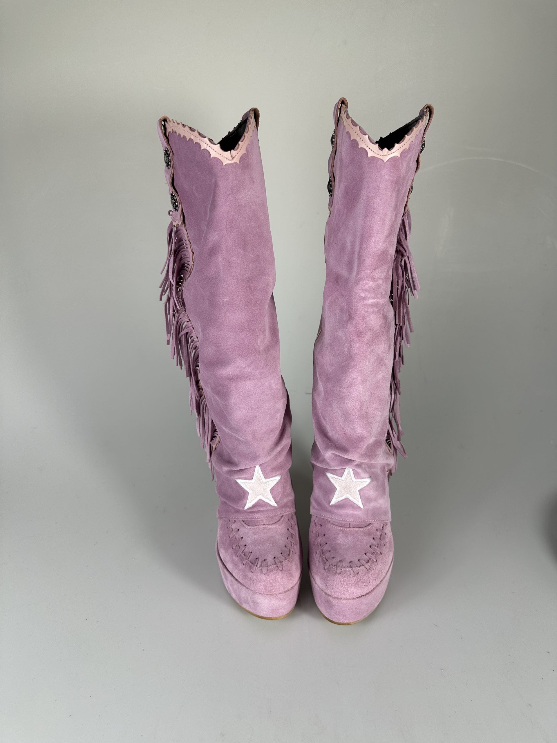 Carmensita euphoria camoscio rosa punta chiusa