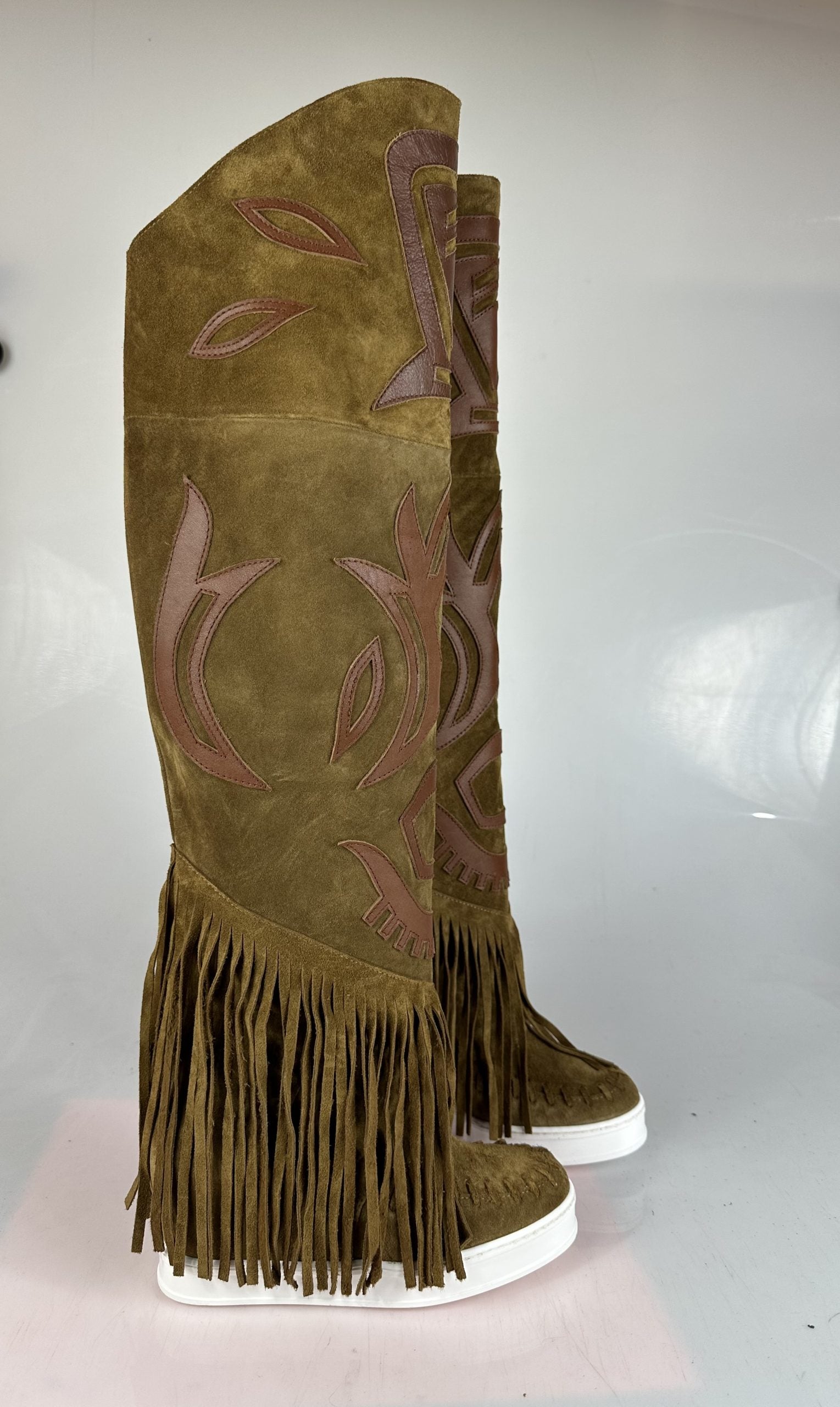 Santhoo camoscio pelle cuoio