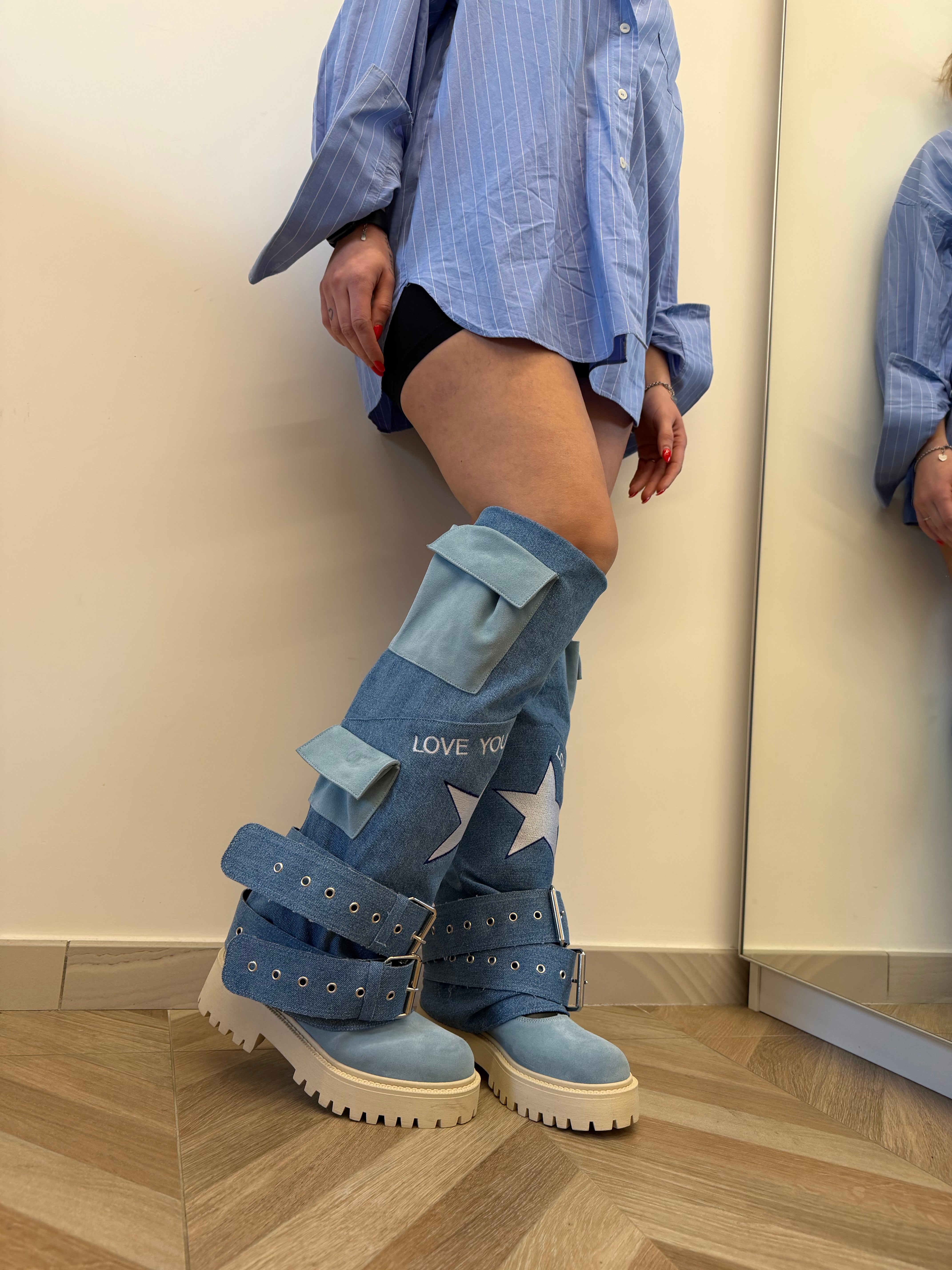 Anfibio Boomerang star jeans