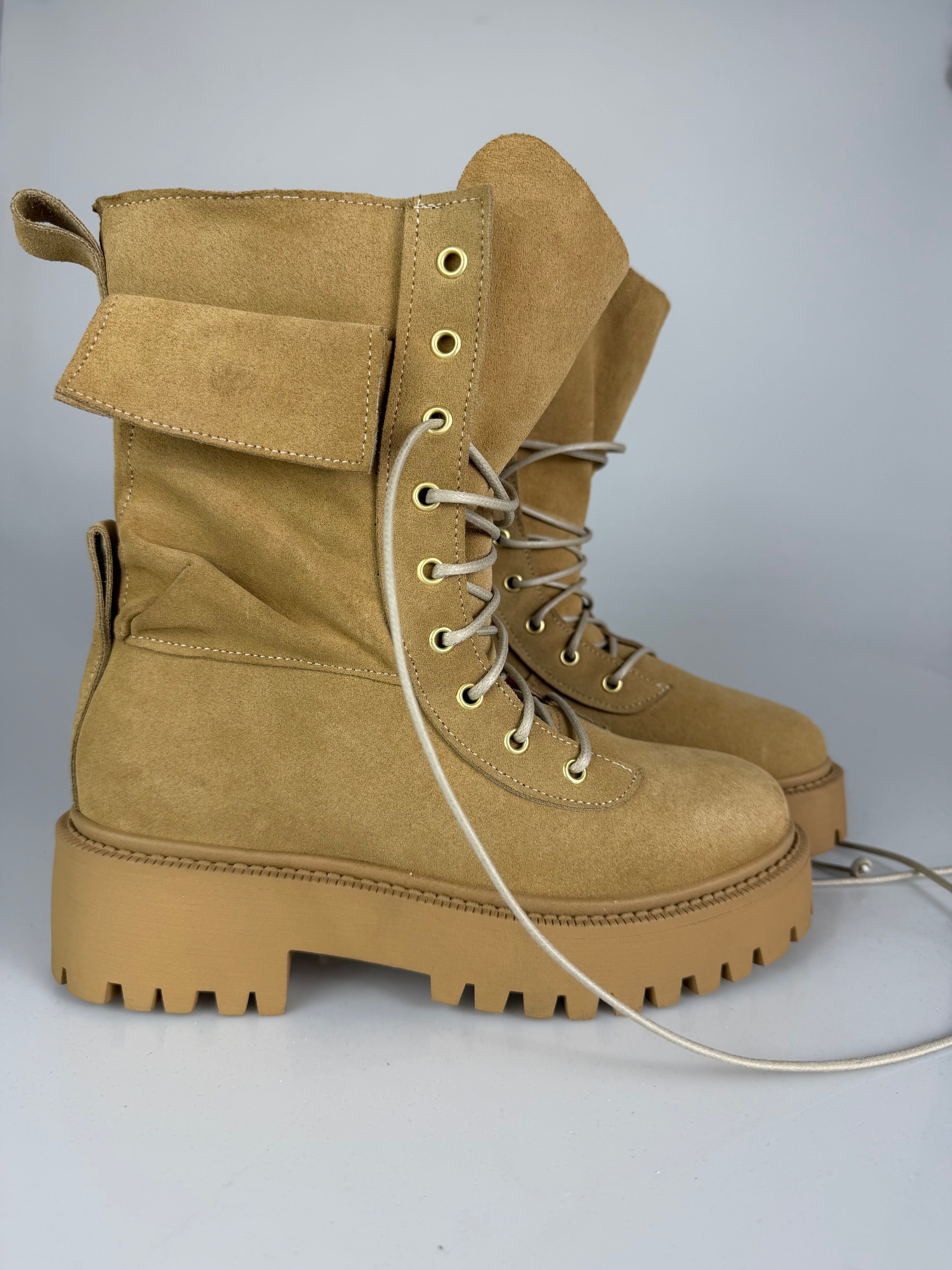 Anfibio ginny mini camoscio biscotto