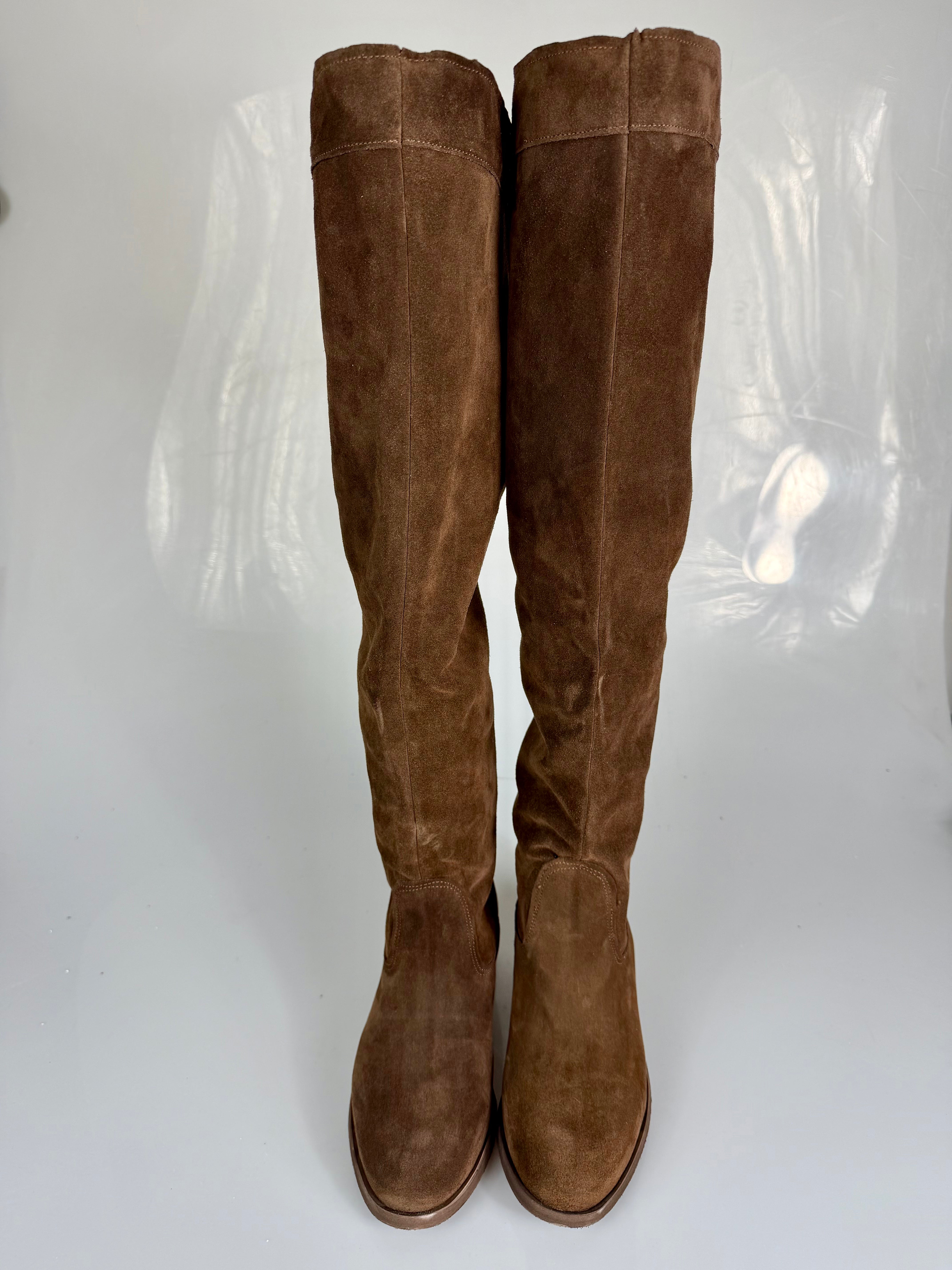 Furia zeppa interna camoscio cioccolato