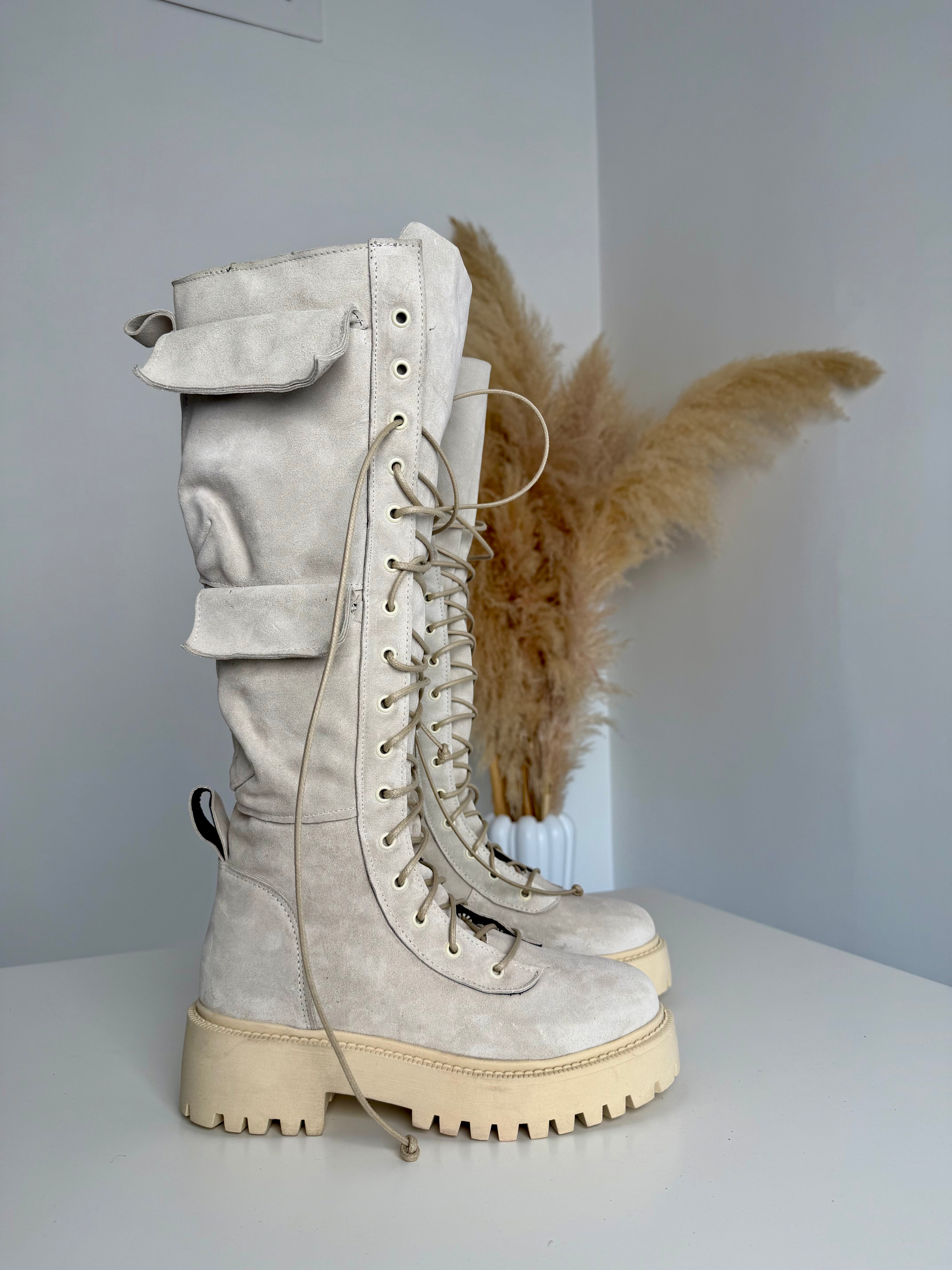 Anfibio ginny al ginocchio cam crema