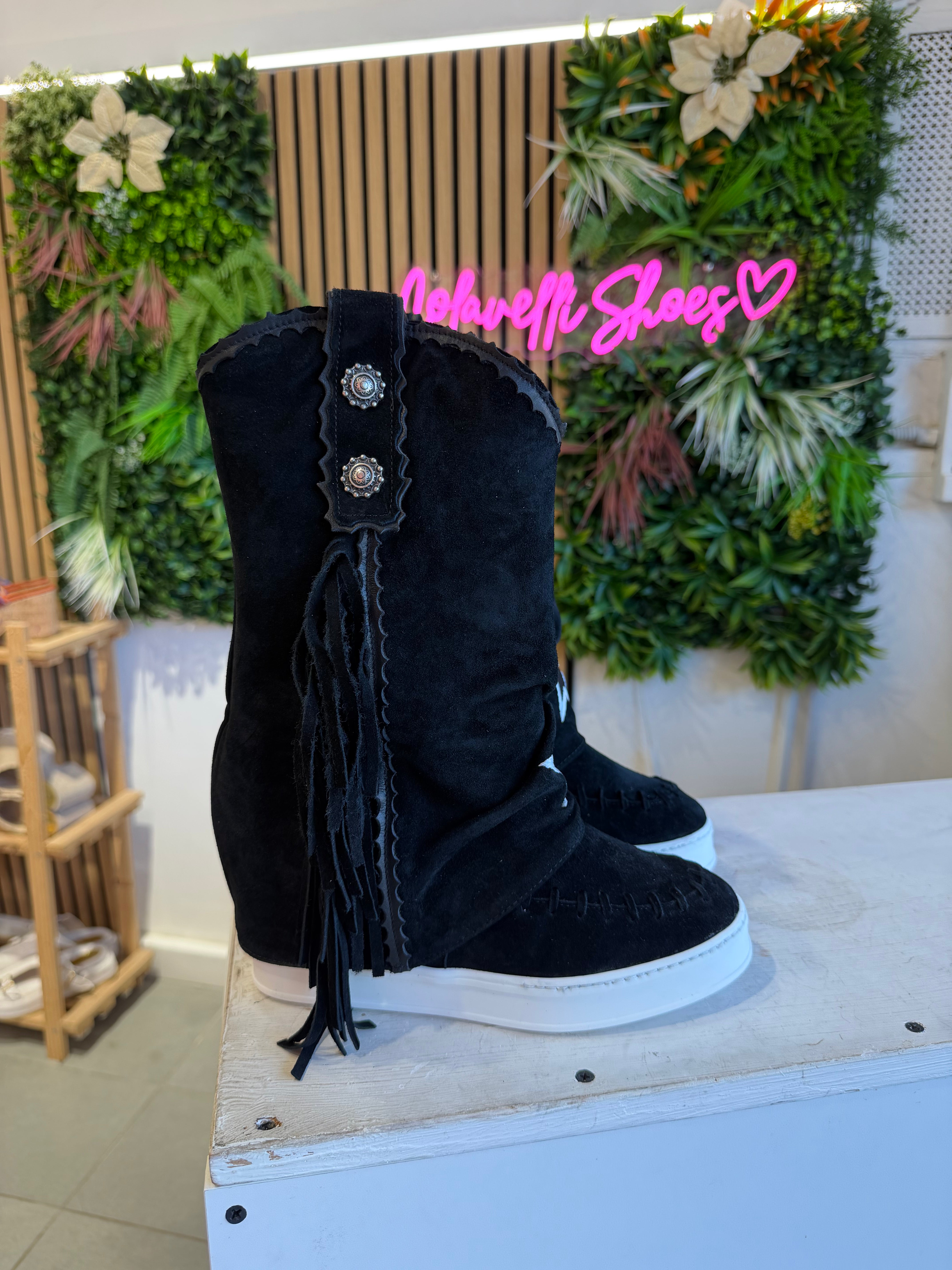Euphoria camoscio nero mid