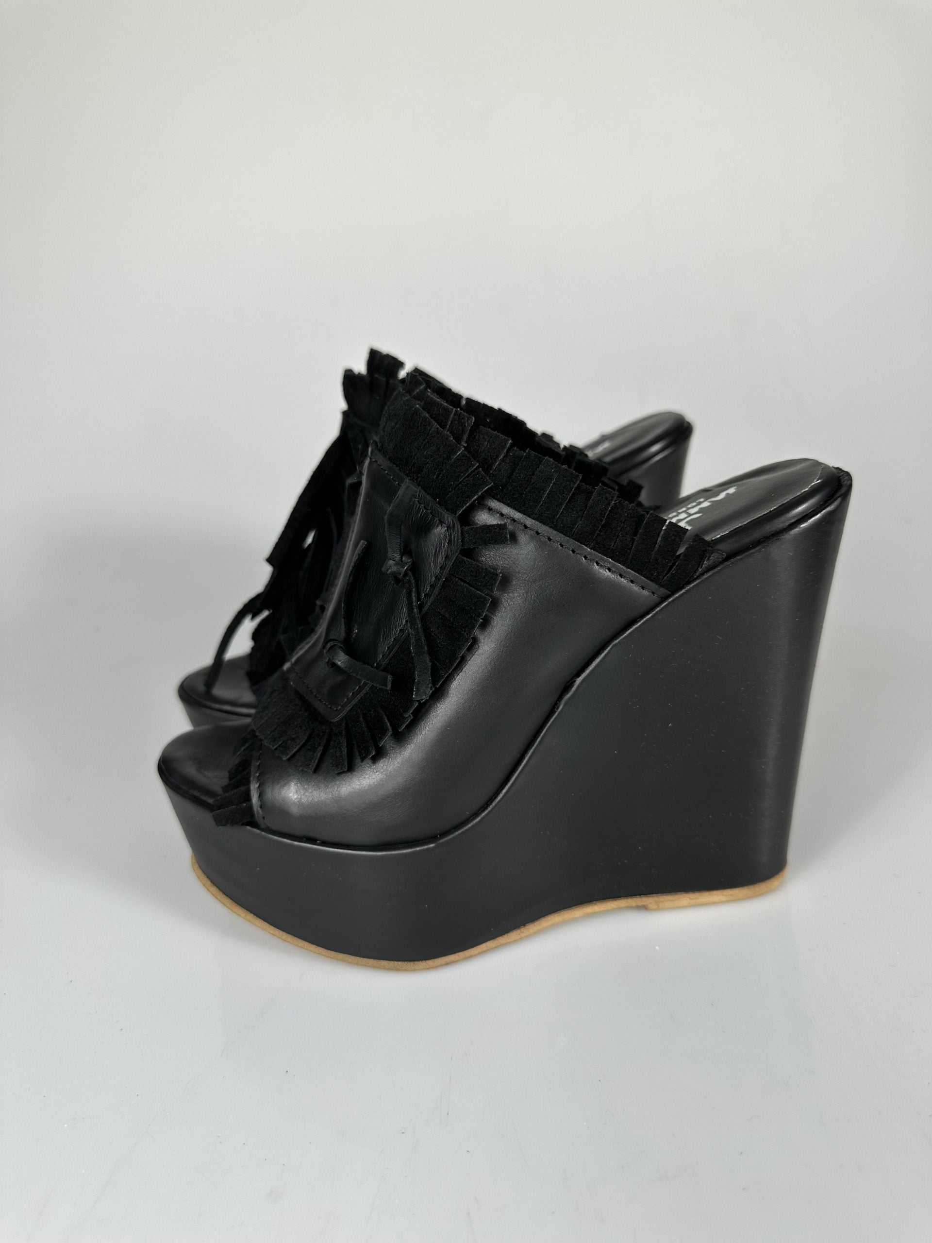 Carmensita armonia pelle nero rip cam nero