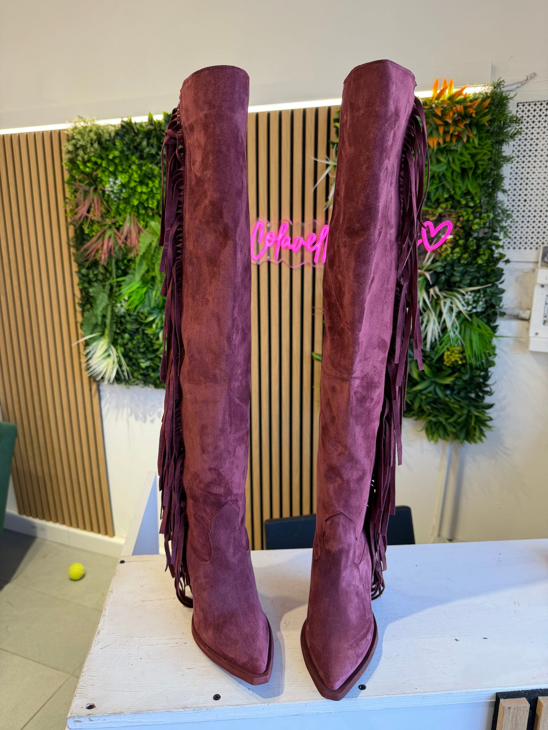 Gabriella91 camoscio Borgogna