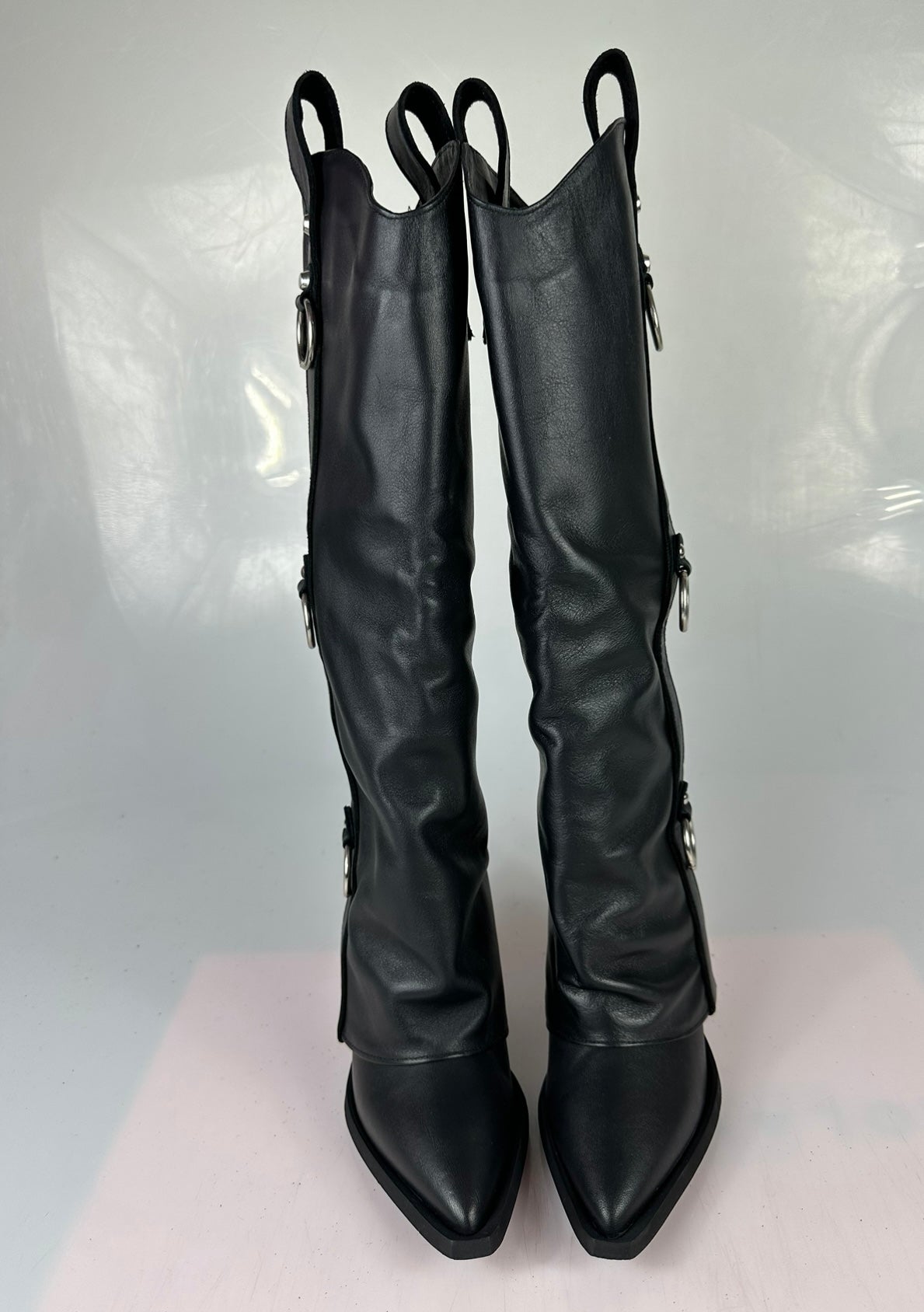 Esther black leather