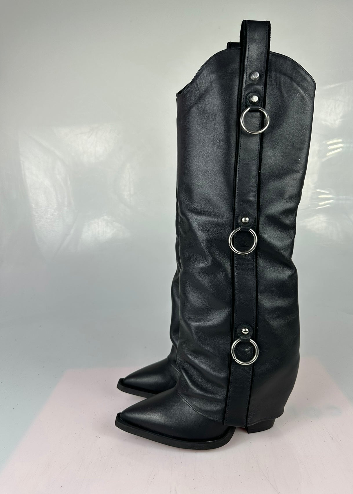 Esther black leather