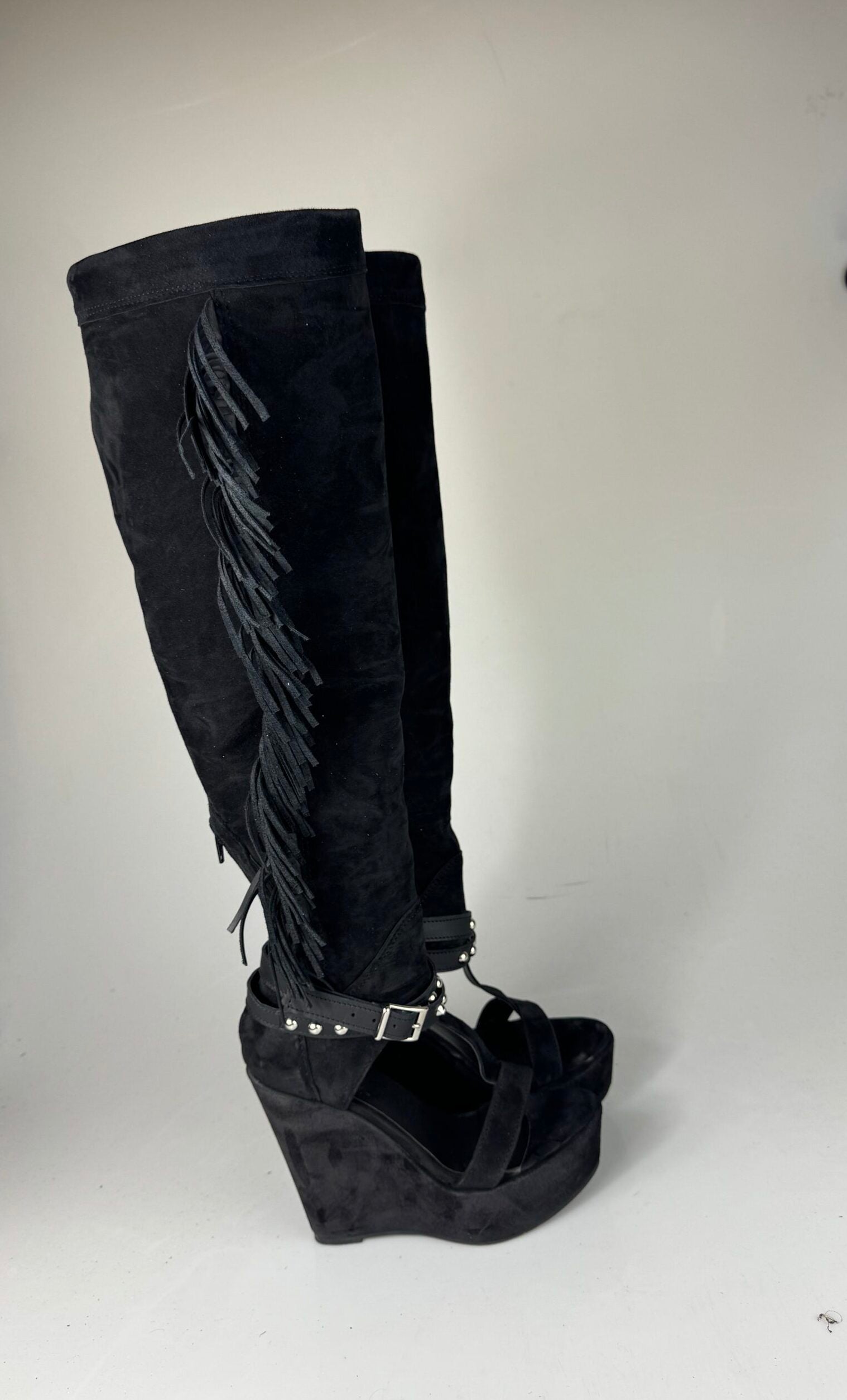 Carmensita 177 cam nero rip pelle nero