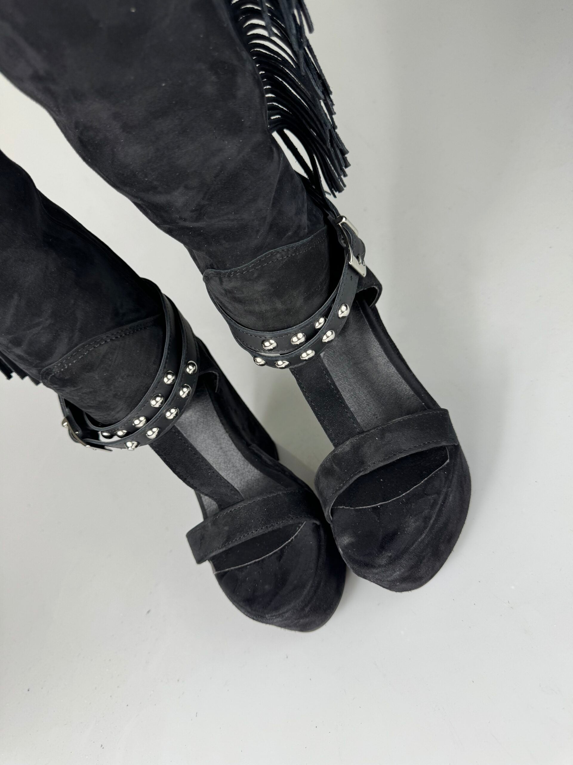 Carmensita 177 cam nero rip pelle nero