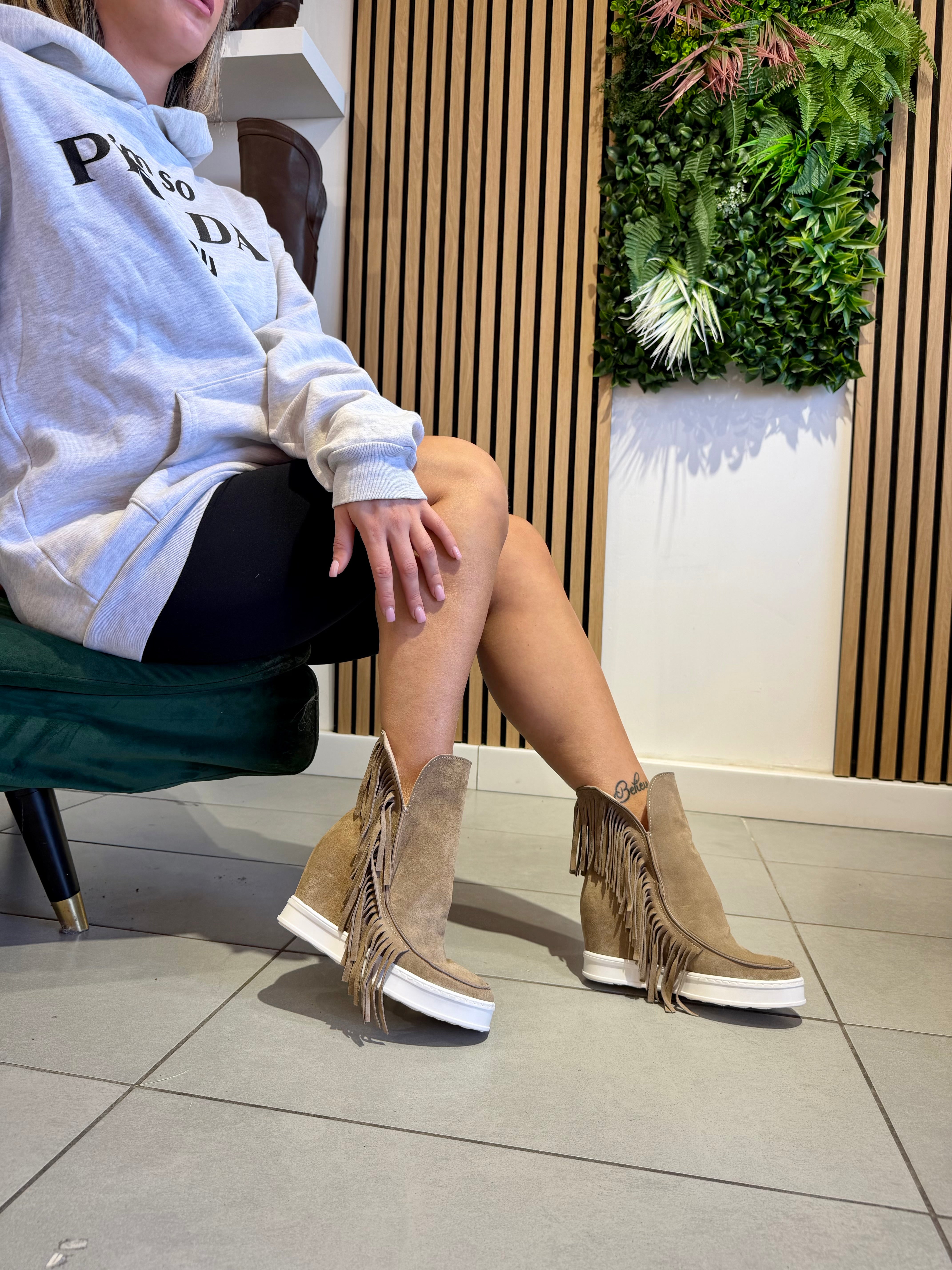 Ciliegia frange camsocio ( zeppa interna )