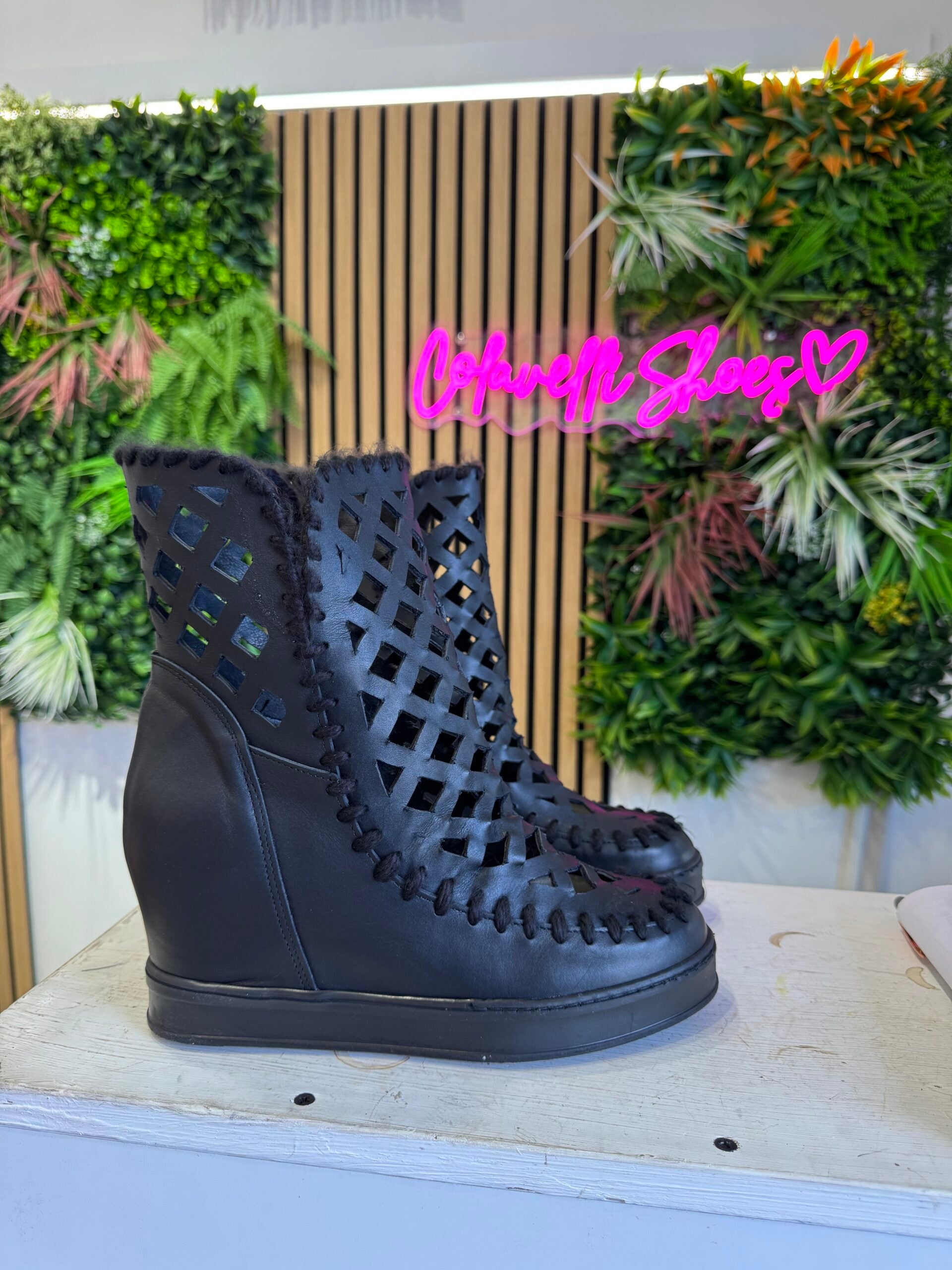 Ciliegia quadro pelle nero s nera