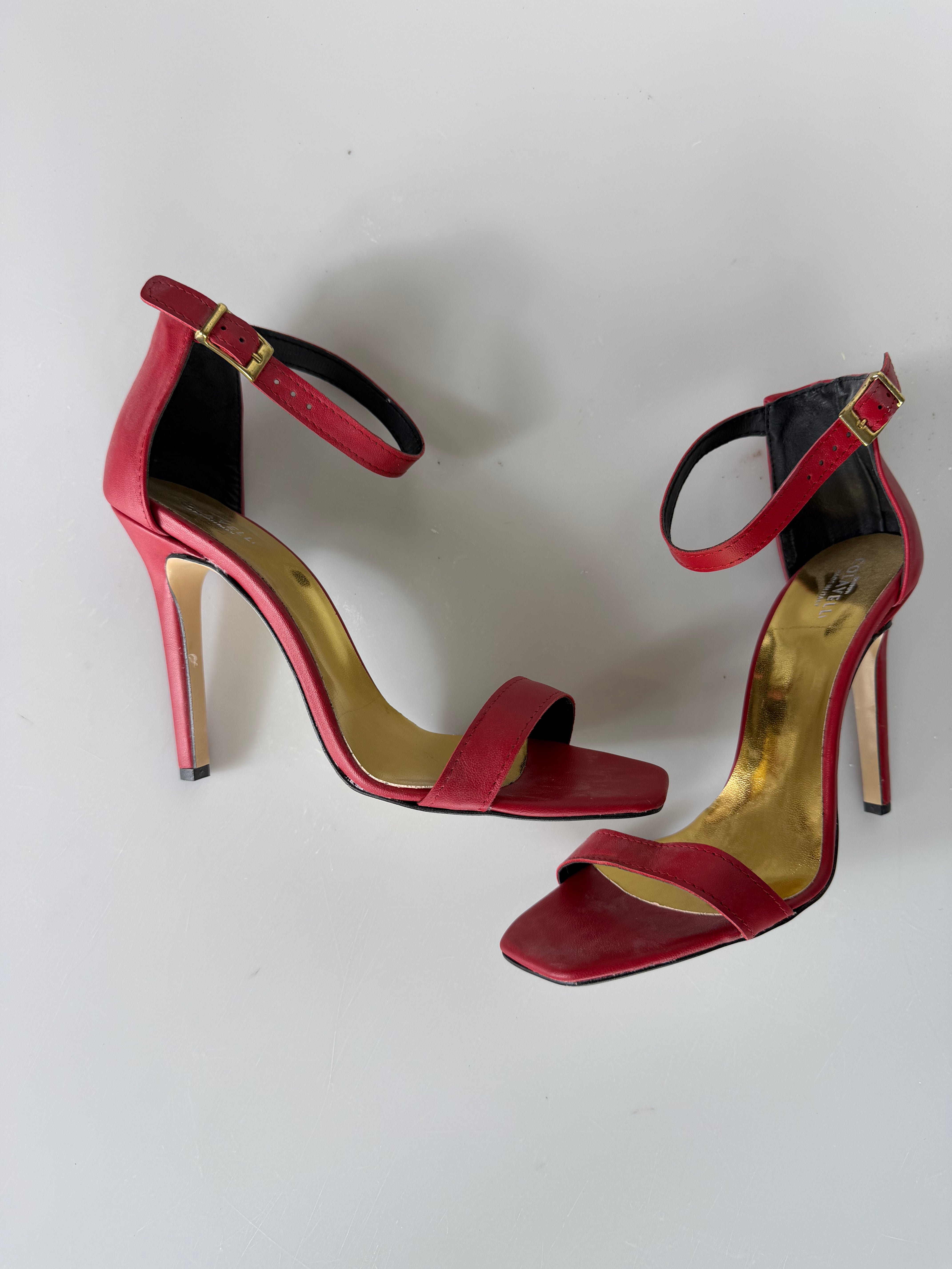 Aurora sandalo pelle rosso