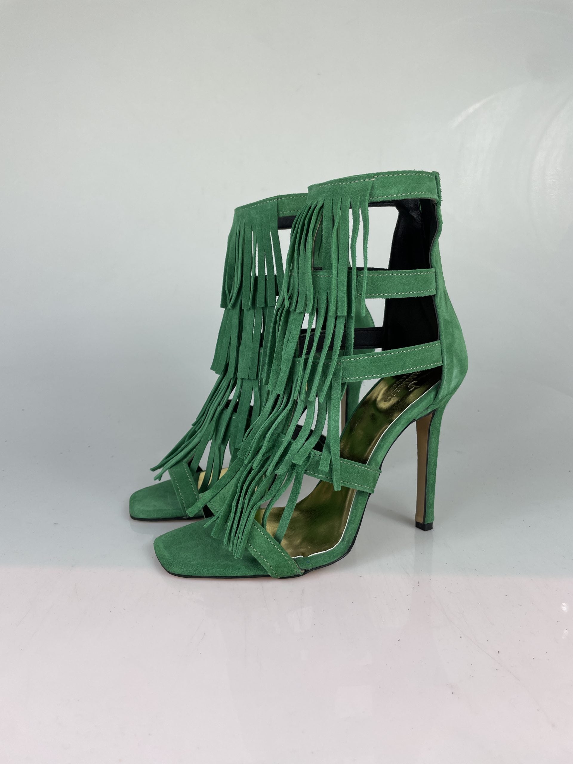 Aphrodite green suede