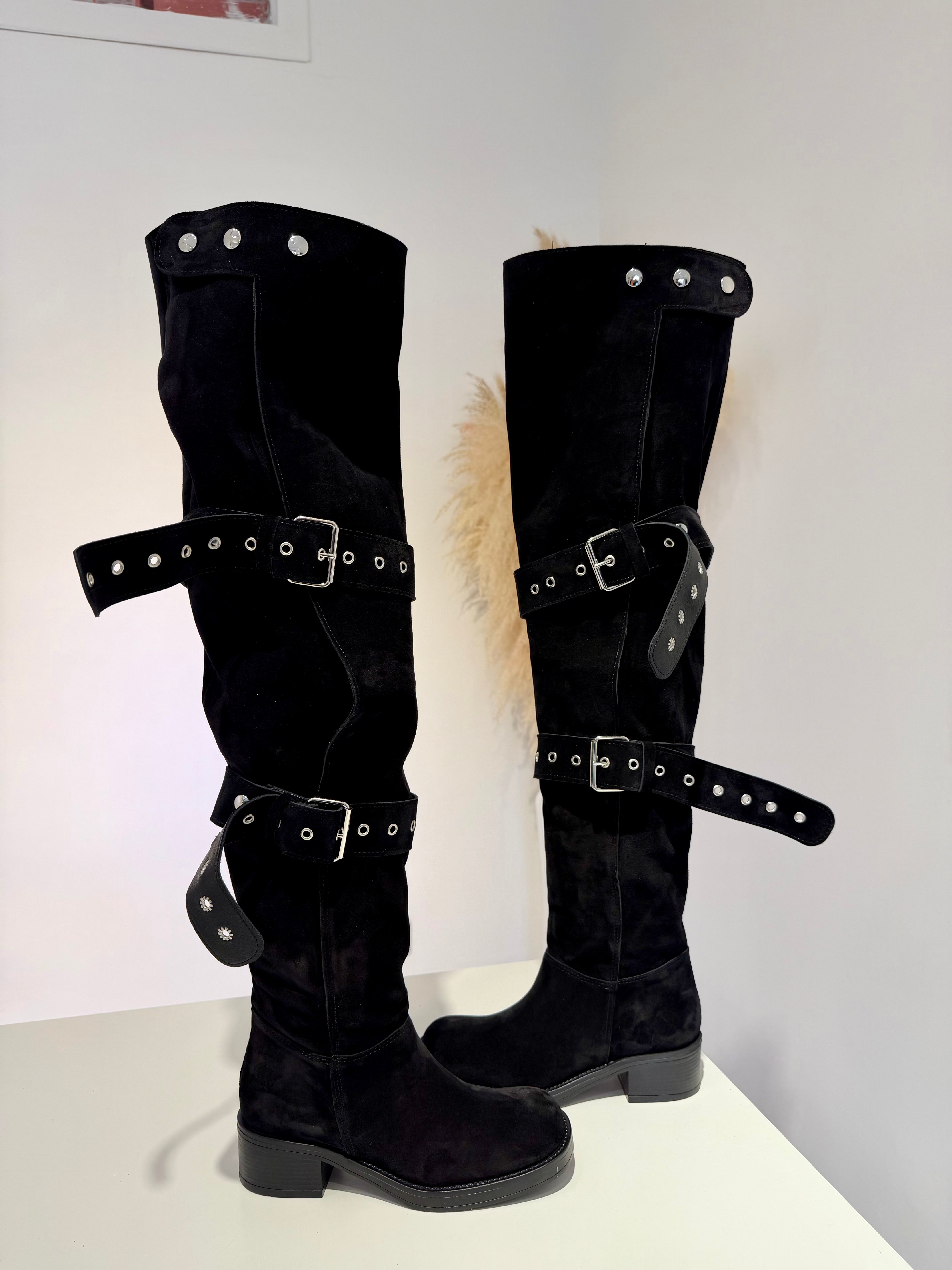 Stivale Hummer camoscio nero