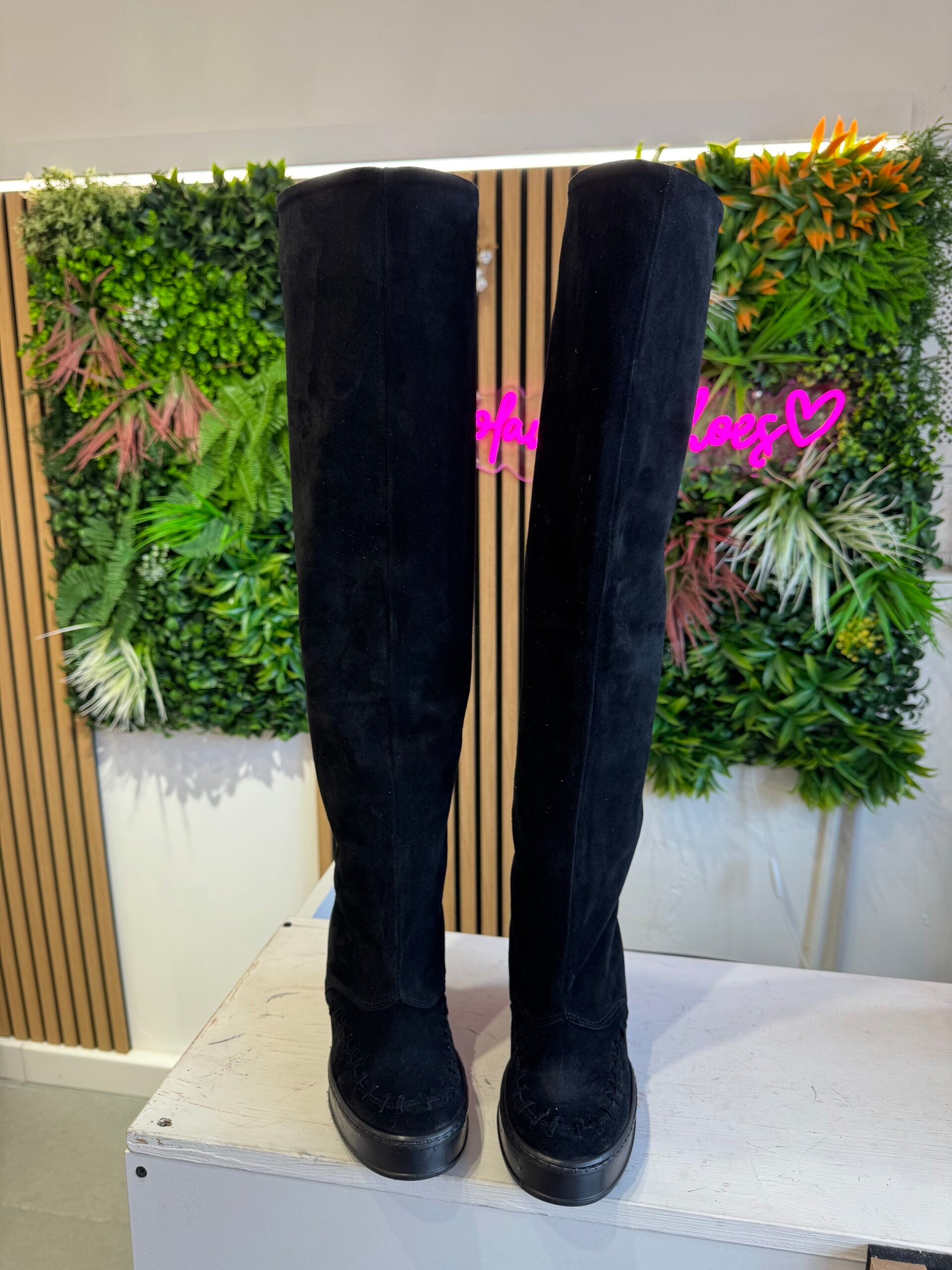 Flaminia full up camoscio al ginocchio basic ( zeppa interna )