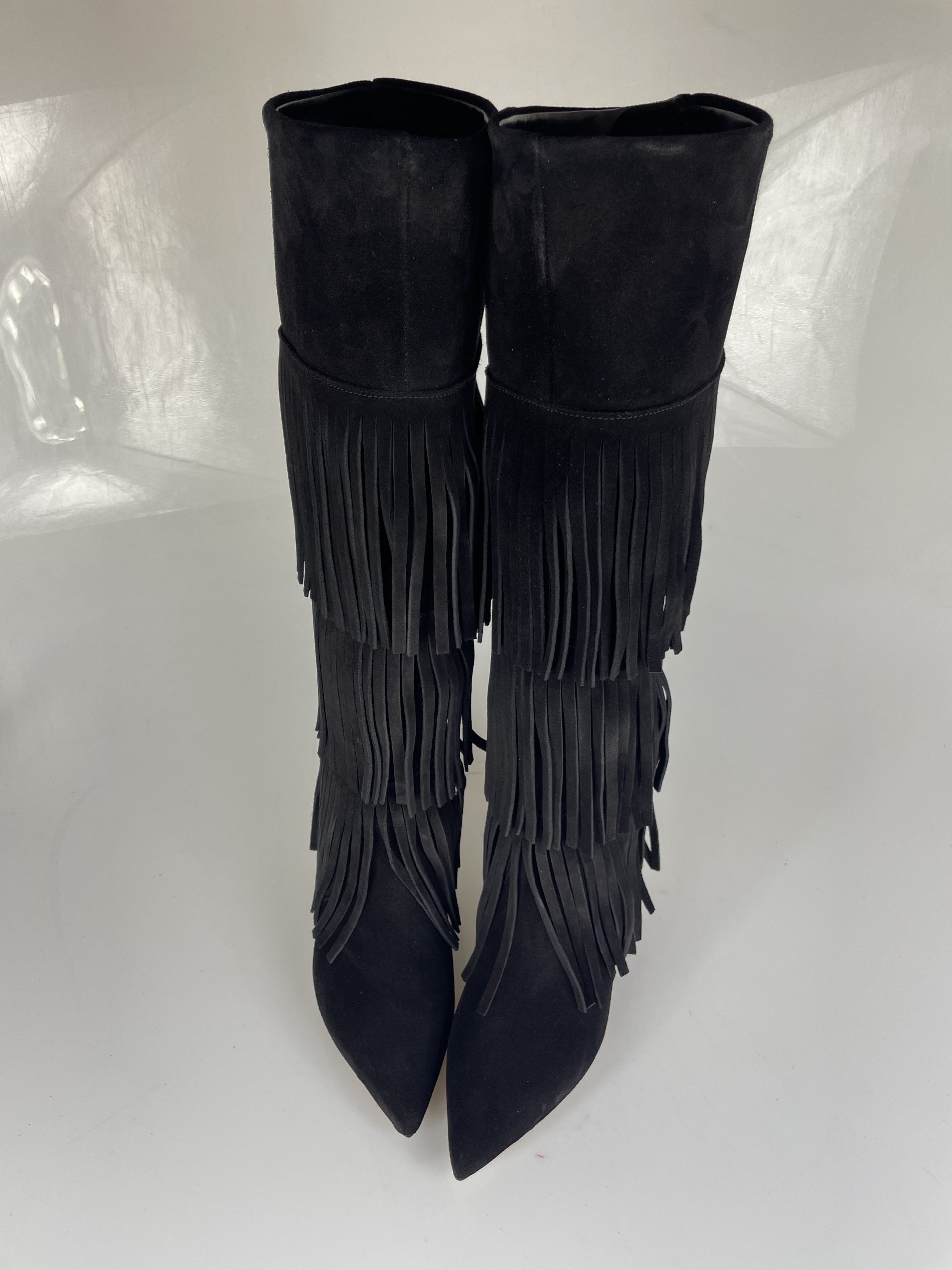 Flaminia black suede