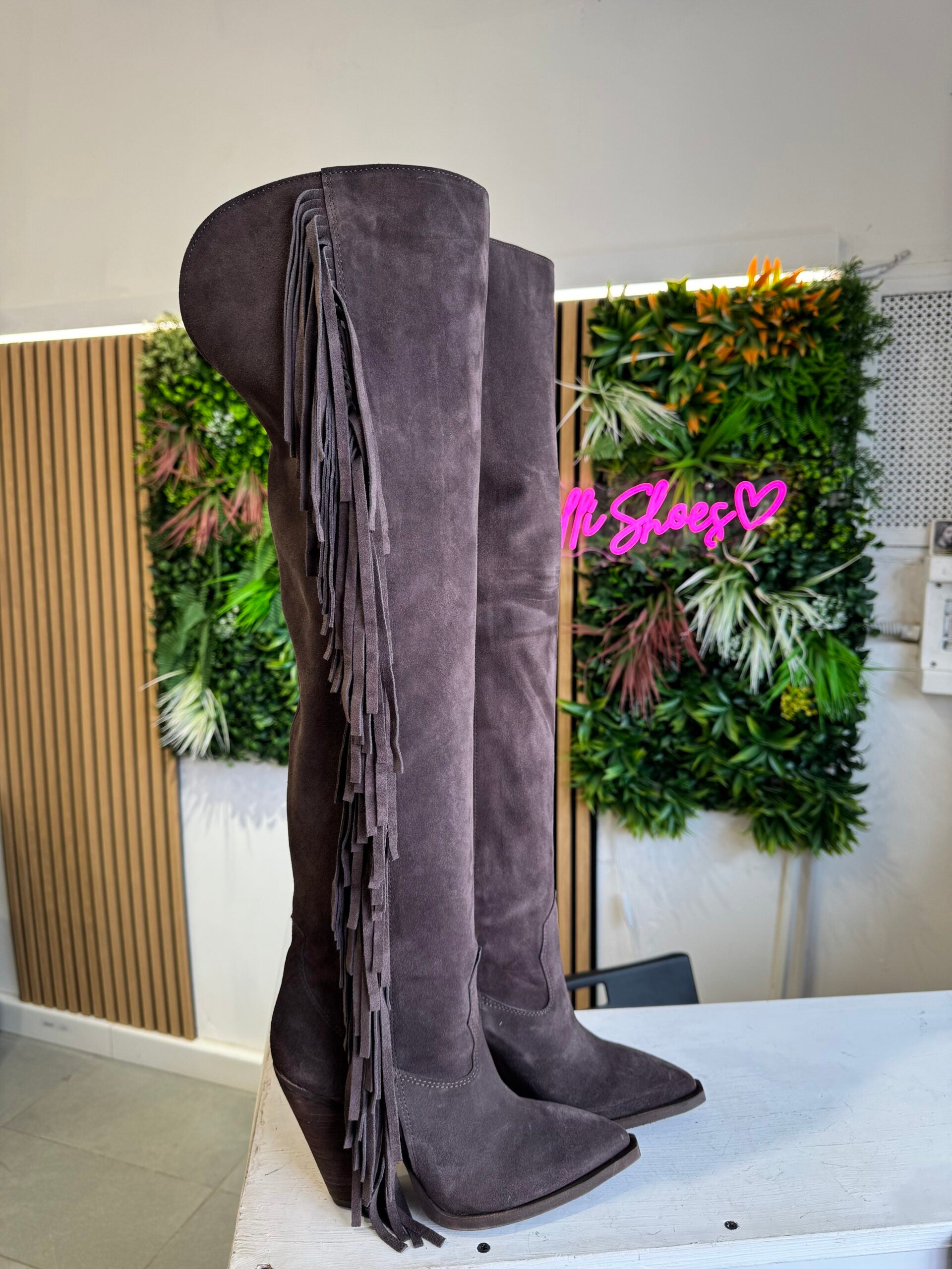 Gabriella91 camoscio cioccolato