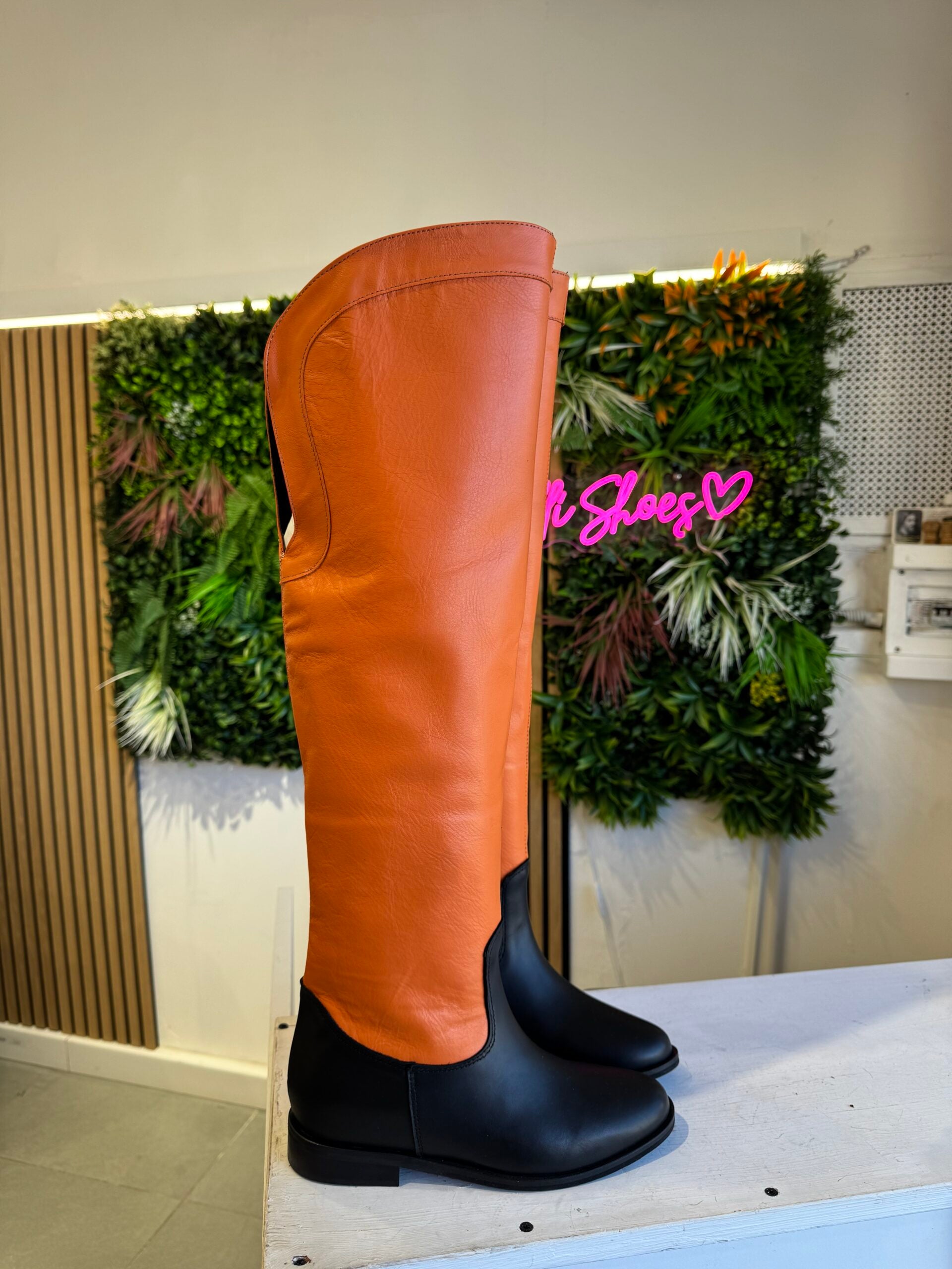 Furia zeppa interna arancio/nero