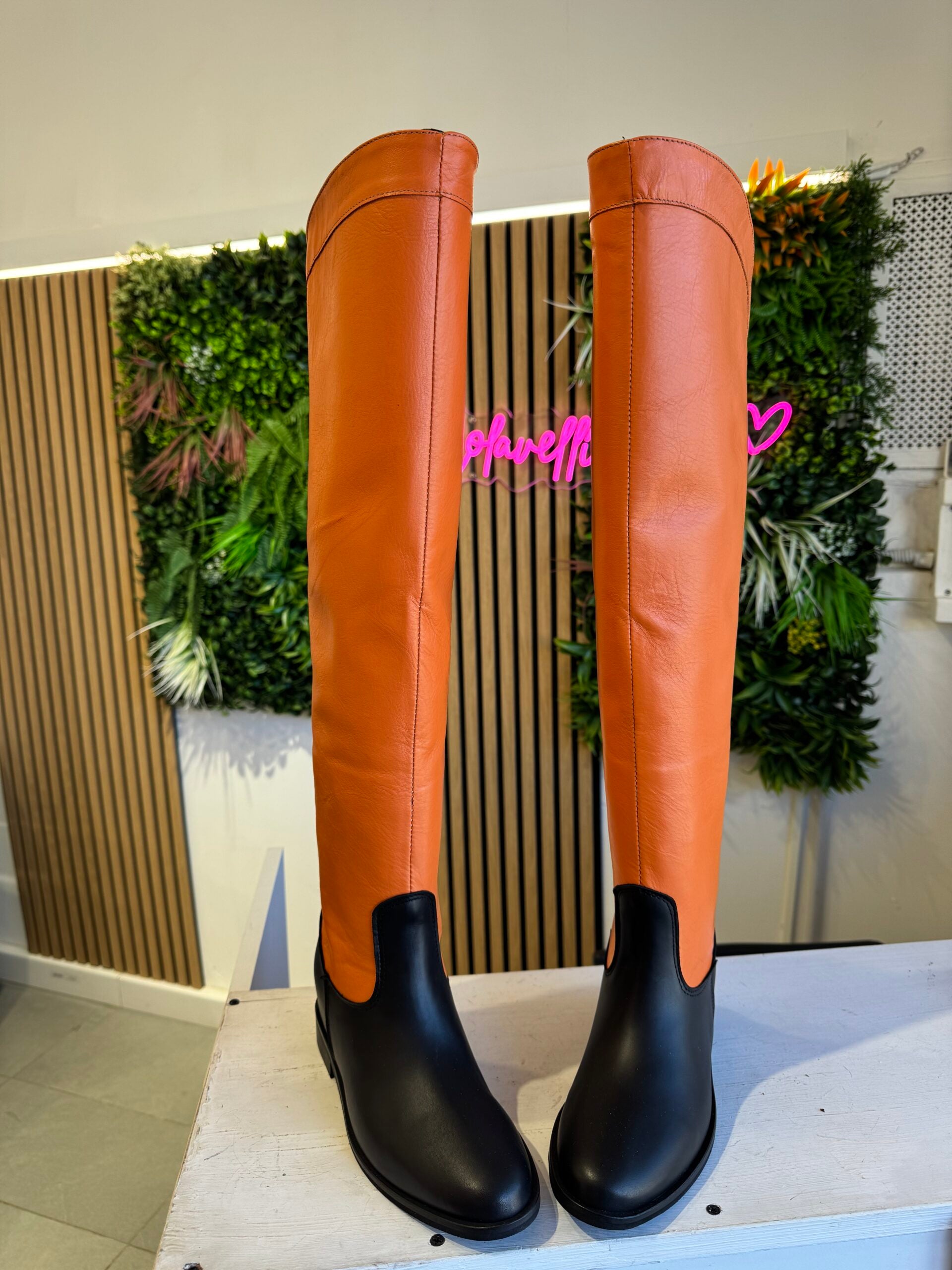 Furia zeppa interna arancio/nero