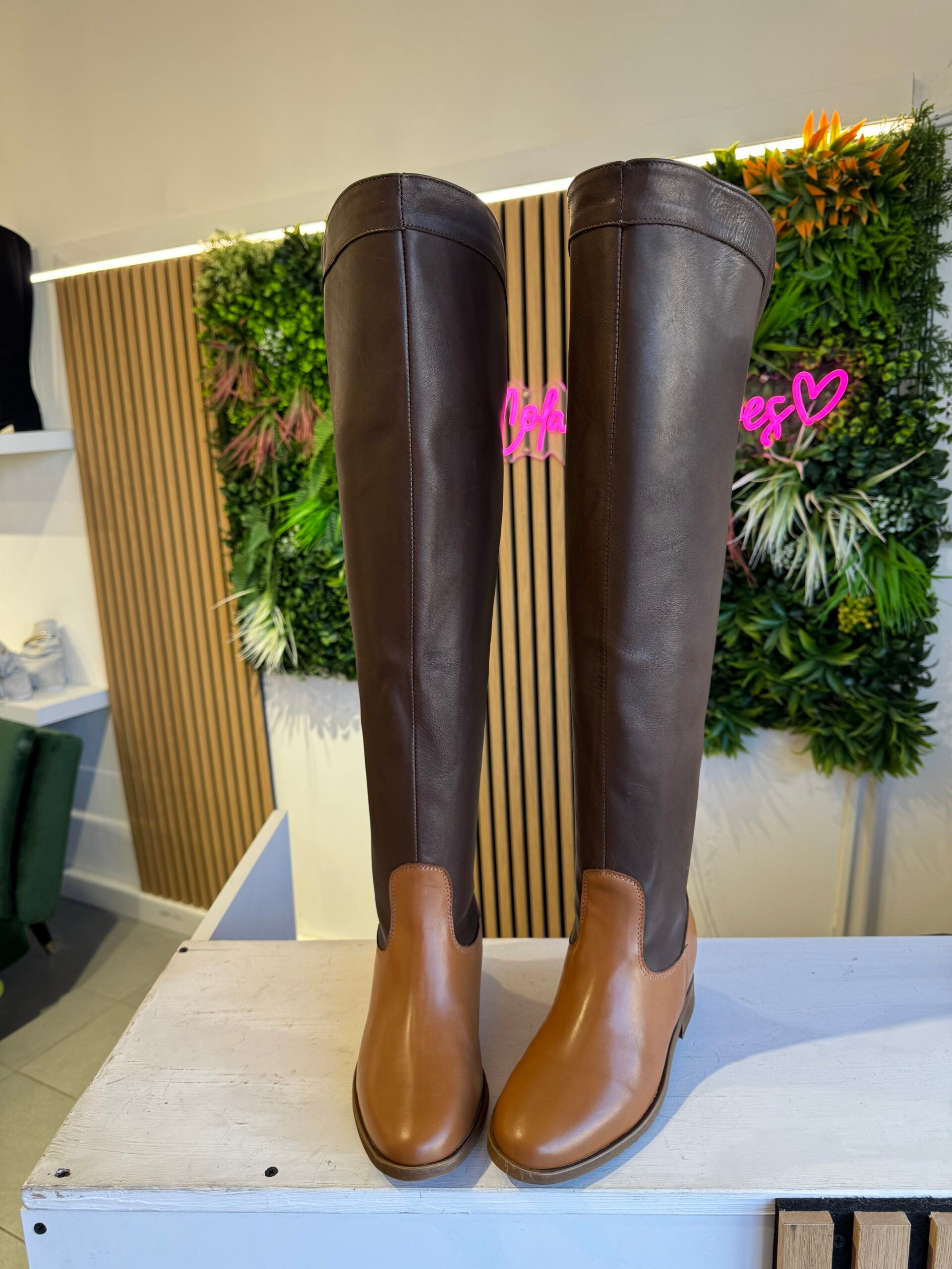 Furia zeppa interna pelle marrone/cuoio