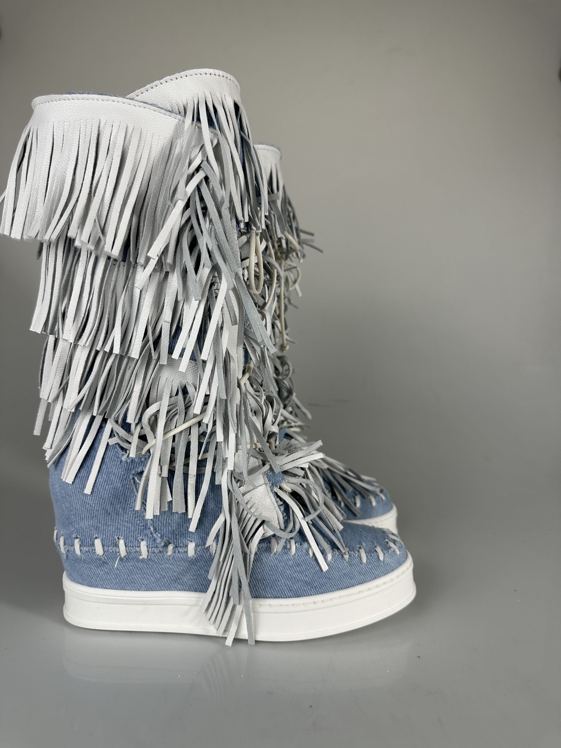 Regolar jeans rip cam bianco