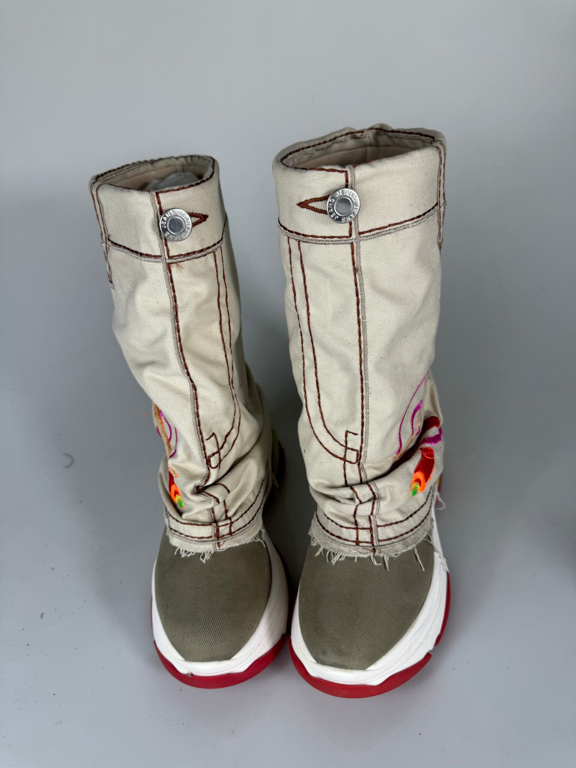 Tiger jersey beige ricamo