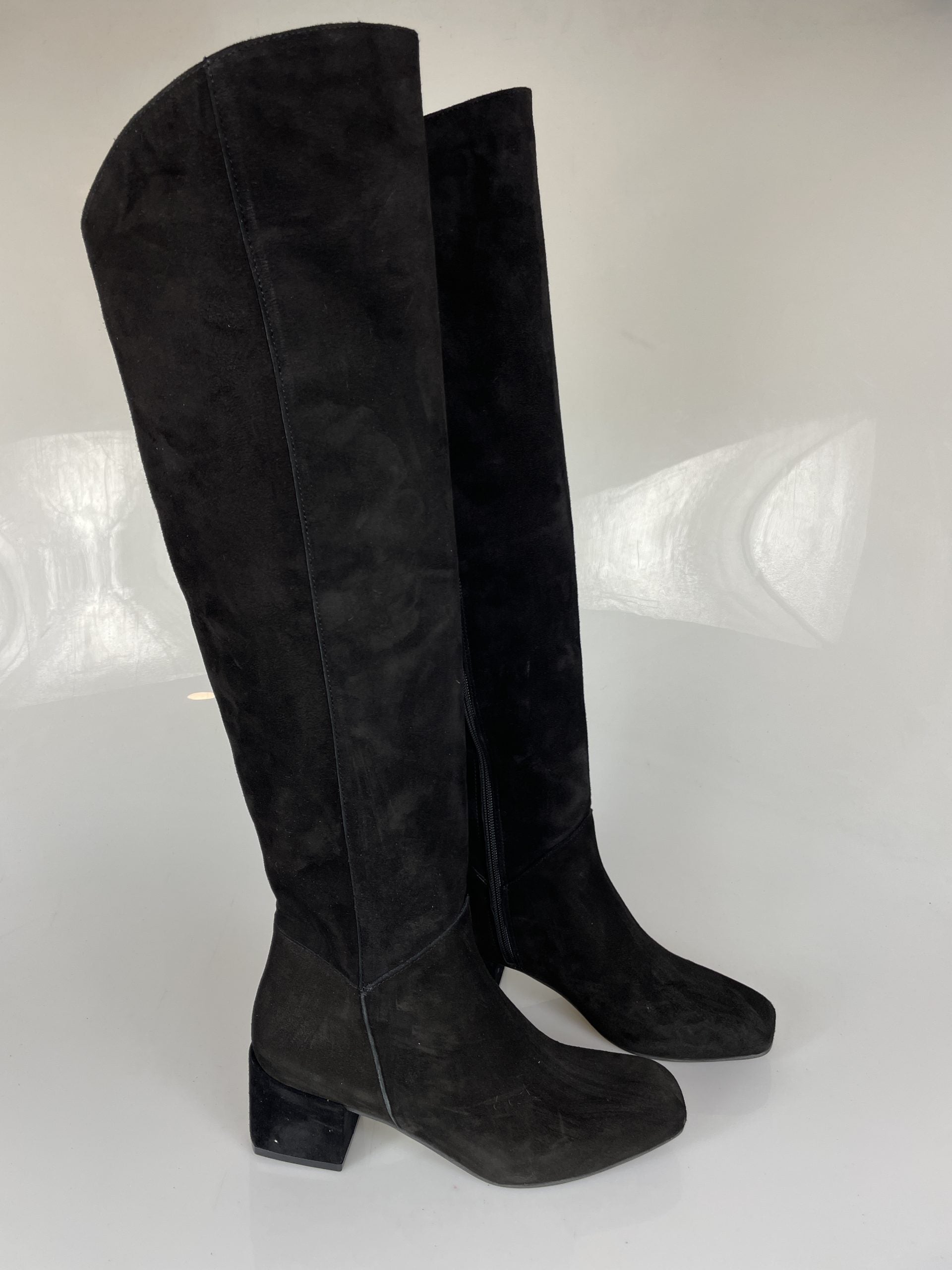 Valentina black suede