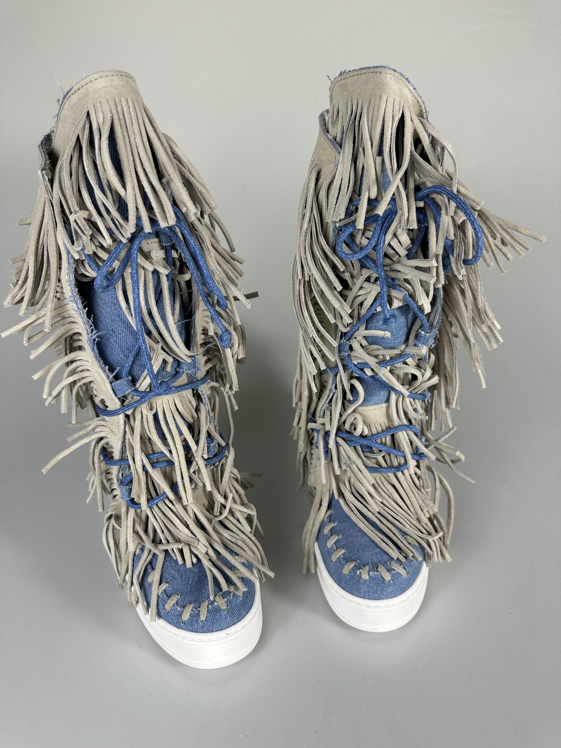Regolar jeans rip cam beige