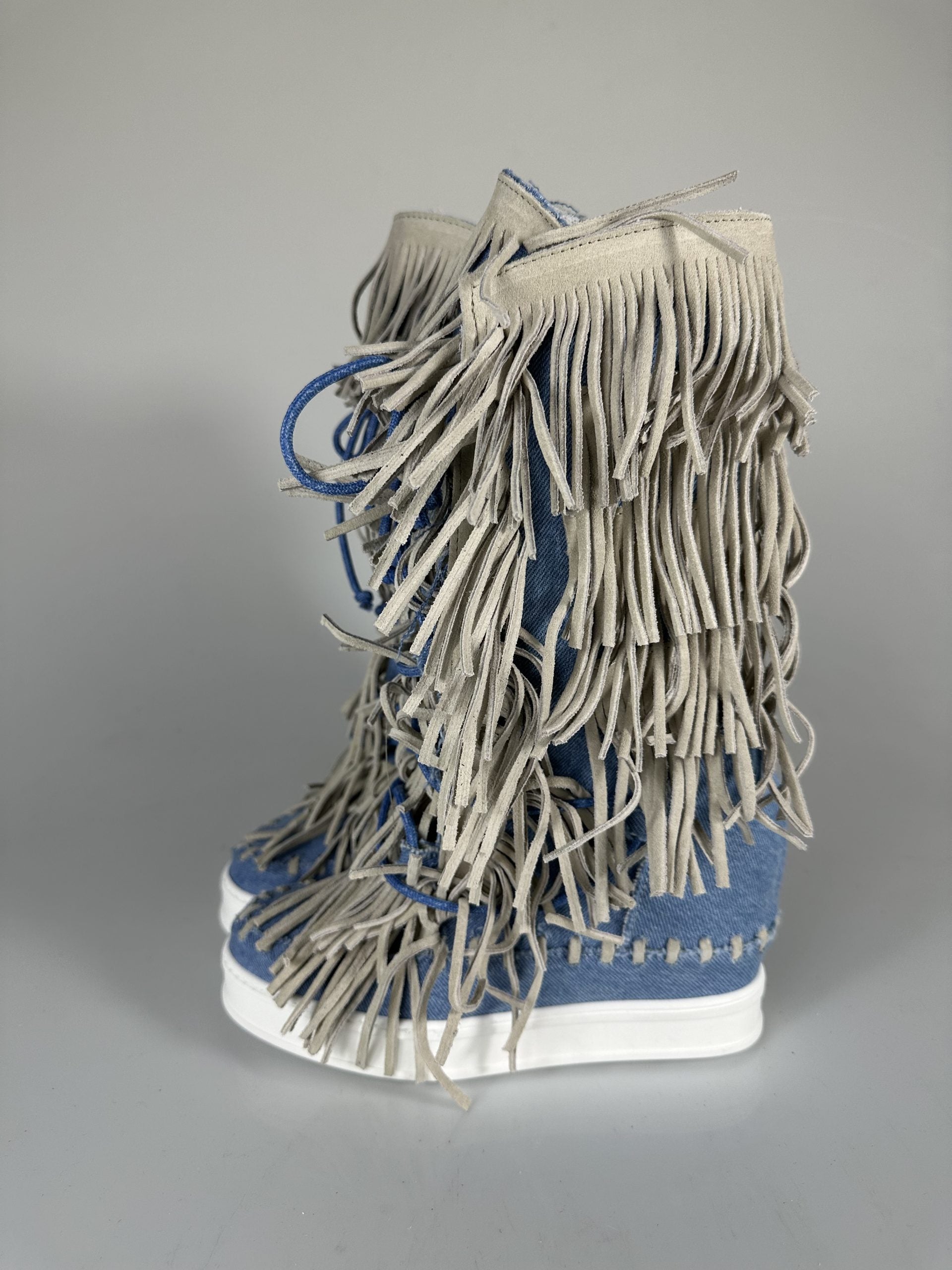 Regolar jeans rip cam beige