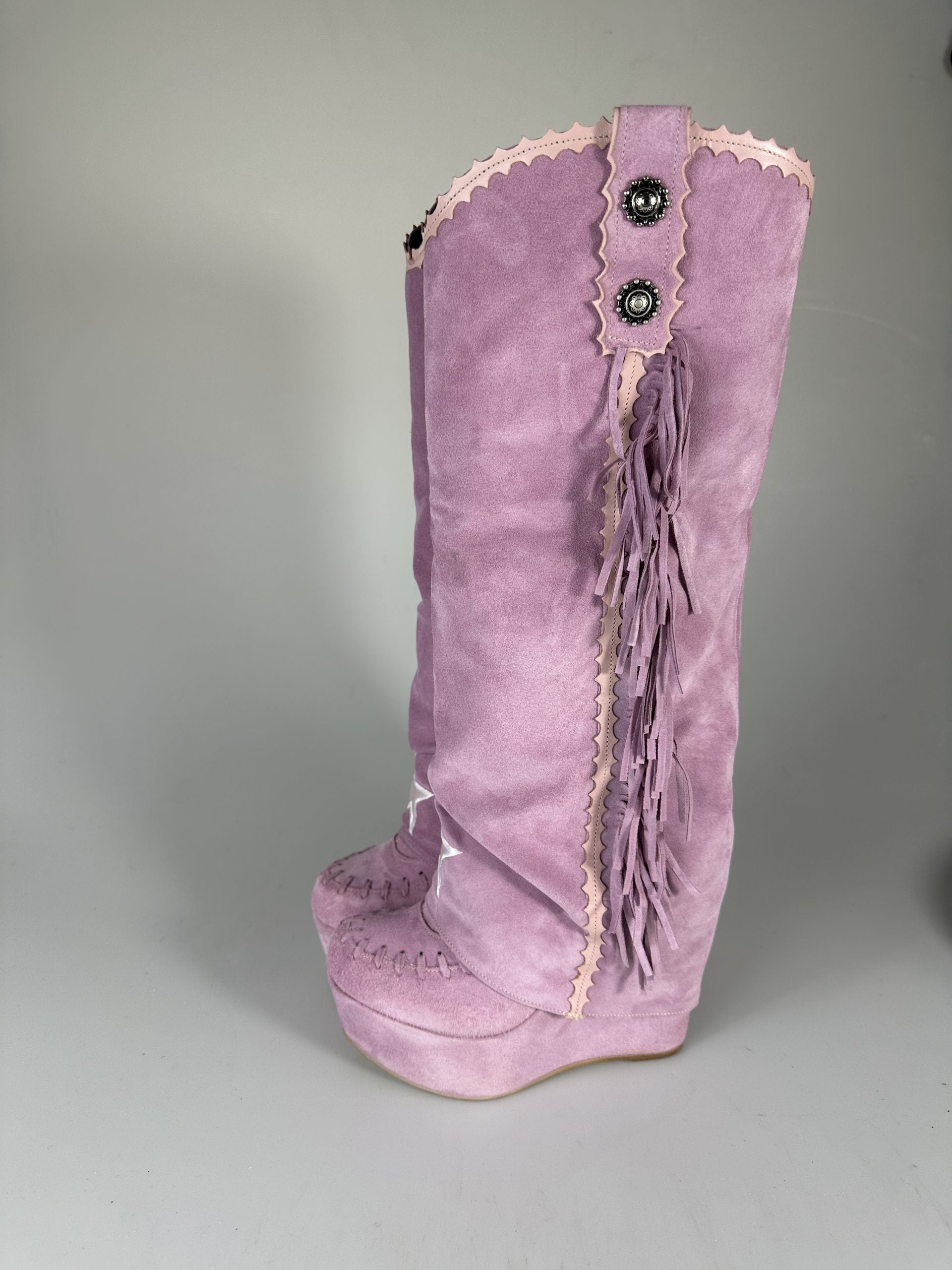 Carmensita Euphoria - Zapato cerrado de ante rosa