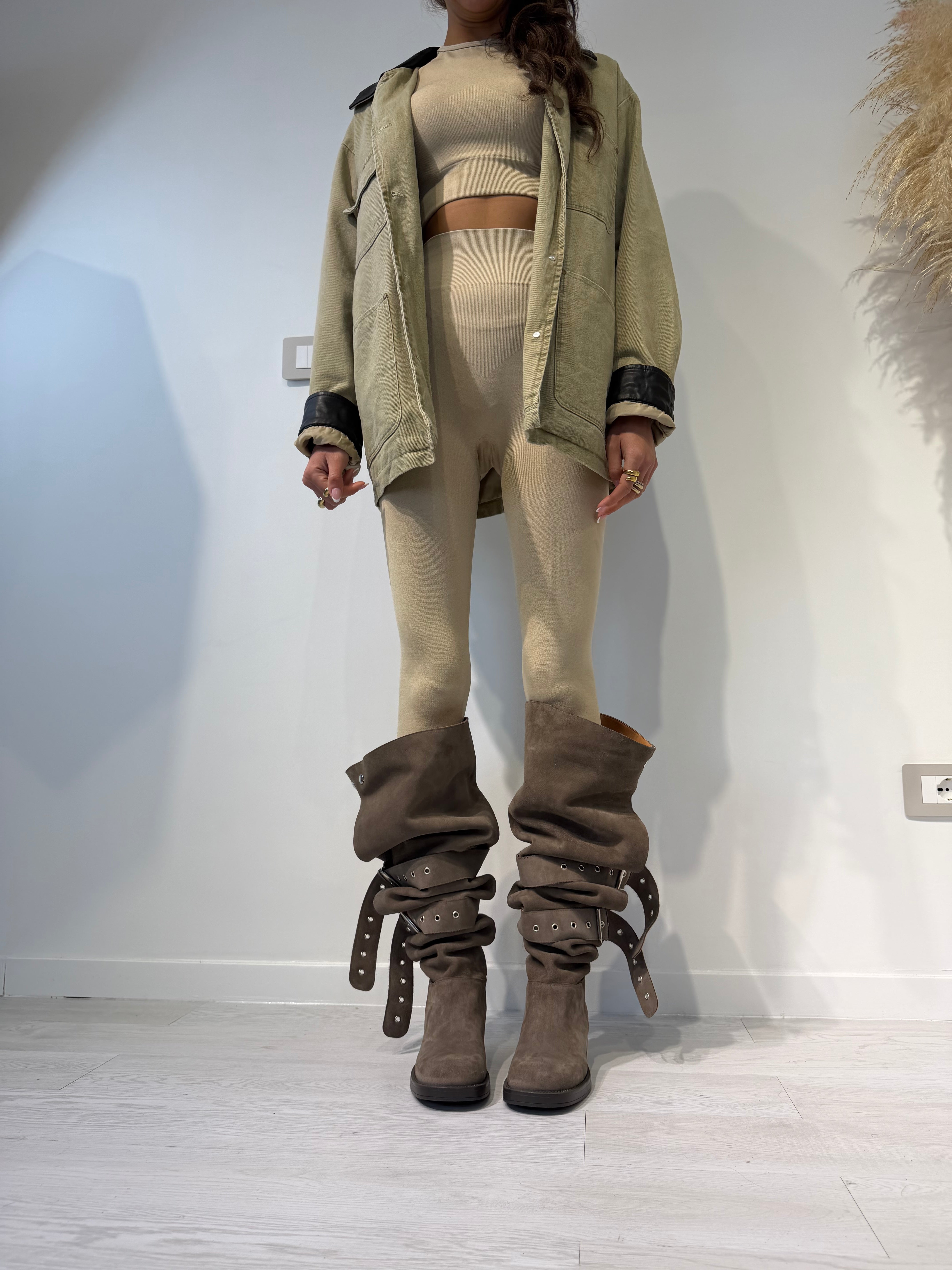 Stivale Hummer camoscio taope