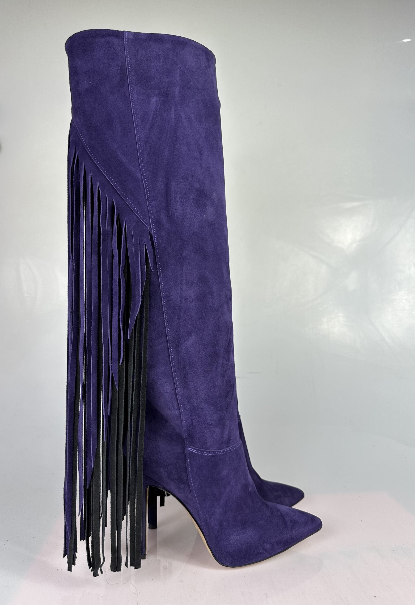 1571 NEW dark purple suede