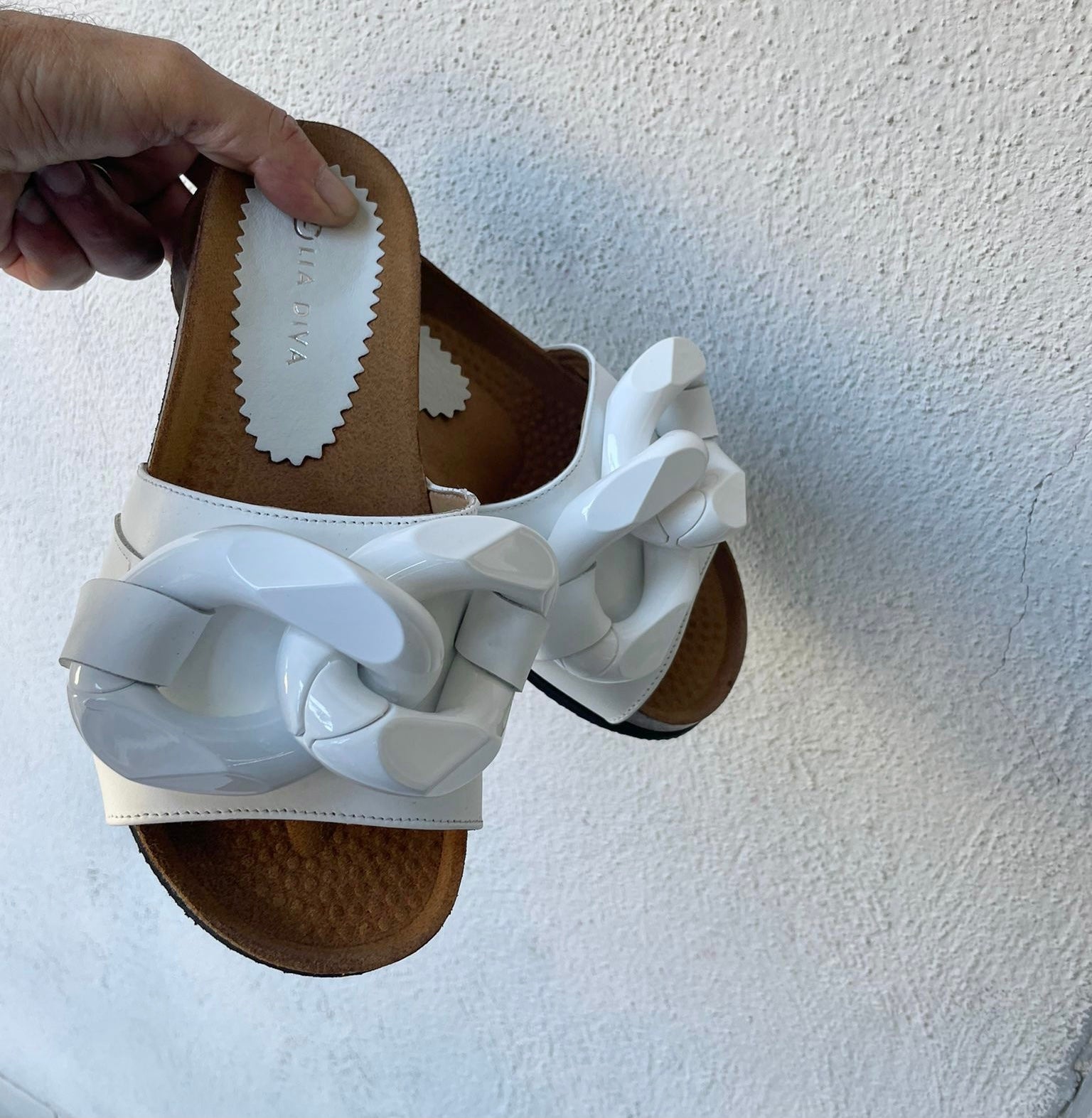 Ciabattone catena bianca