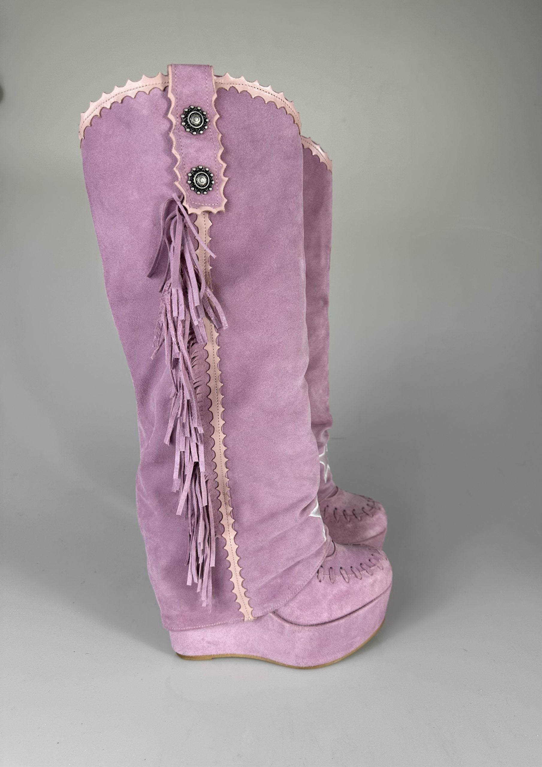 Carmensita Euphoria - Zapato cerrado de ante rosa