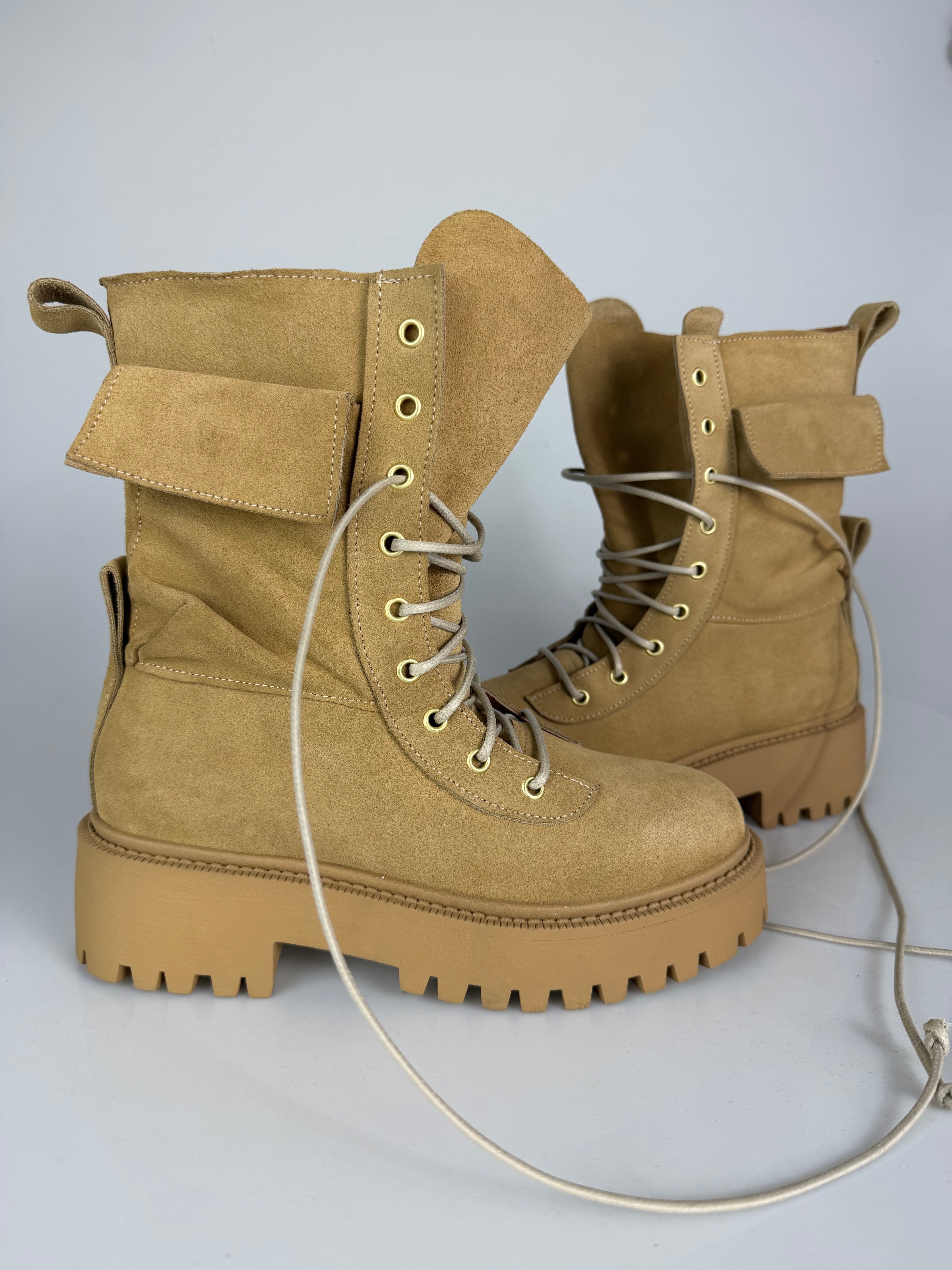 Anfibio ginny mini camoscio biscotto