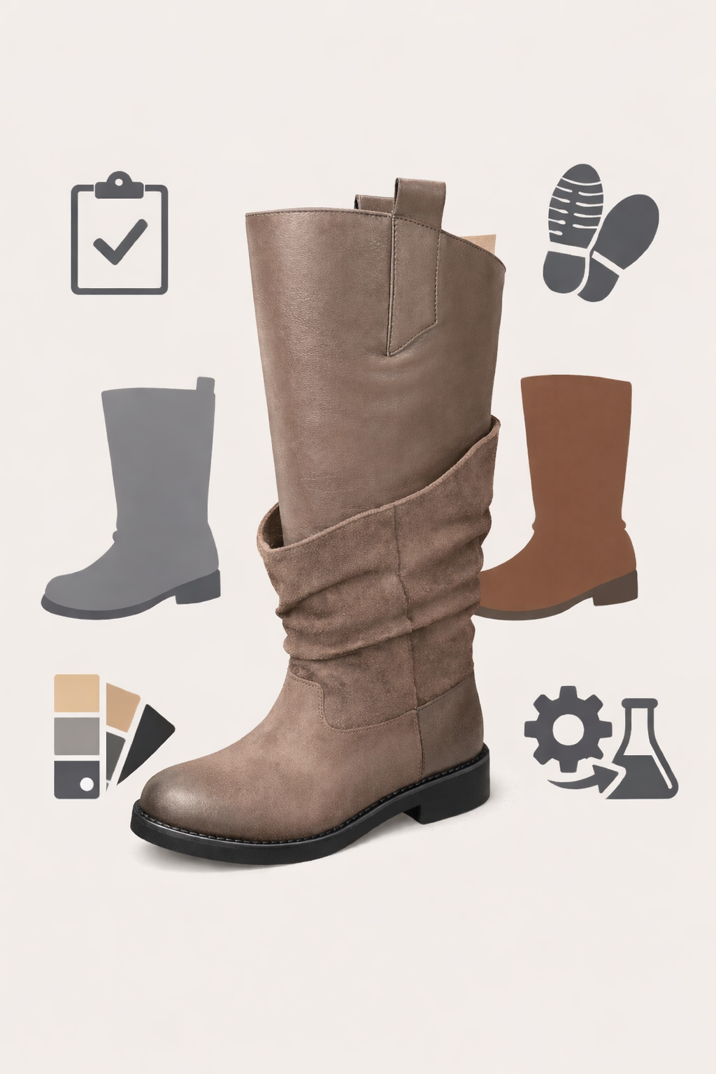 Stivale Desert pelle/cam taope