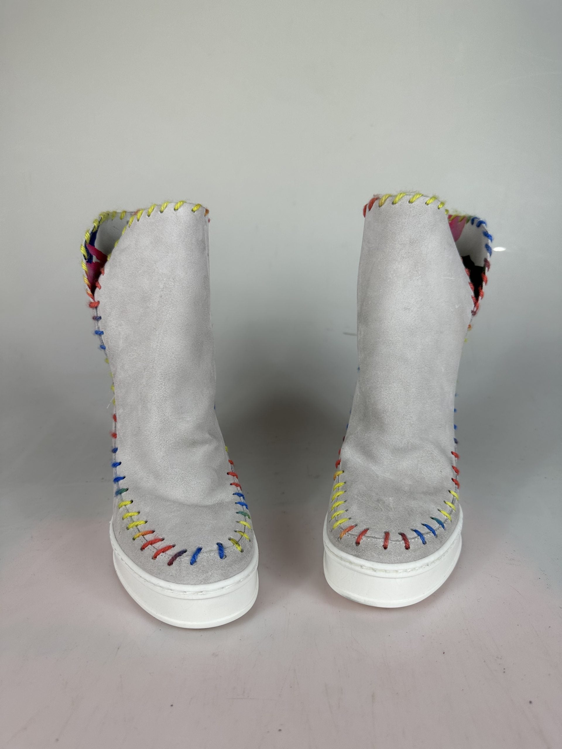 Louu ice suede multicolor stitching