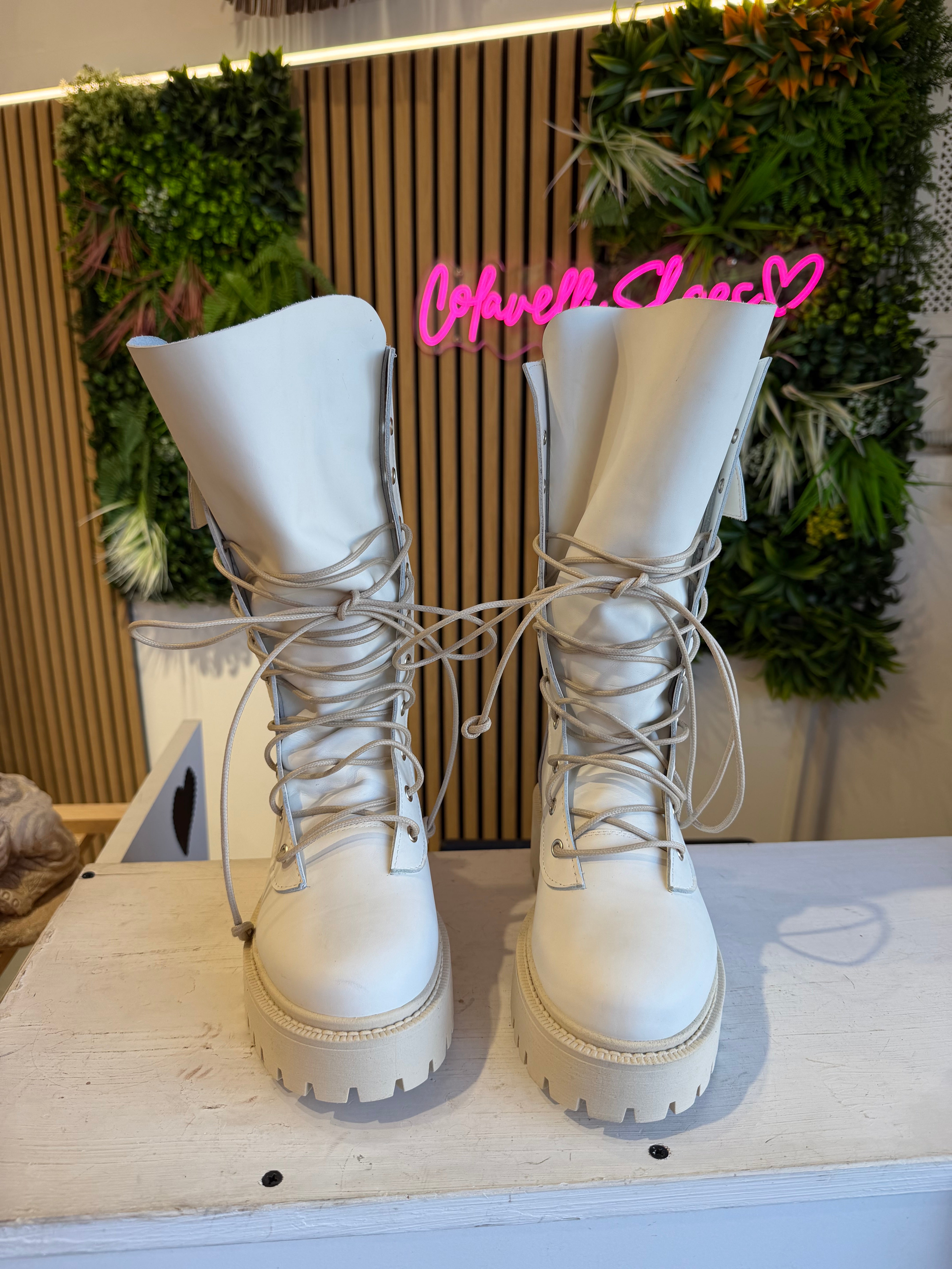 Anfibio ginny pelle crema