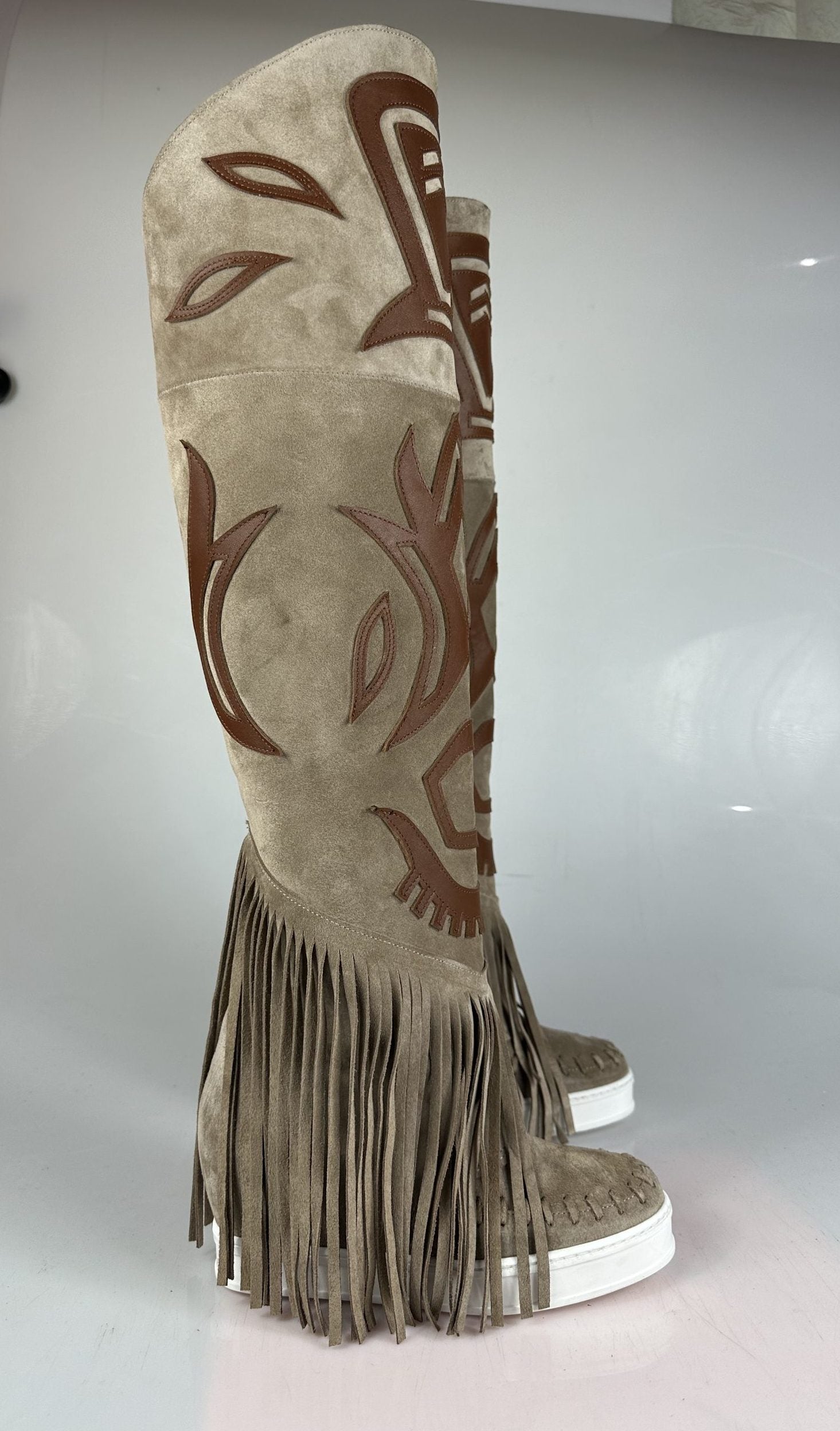 Santhoo camoscio beige/ cuoio