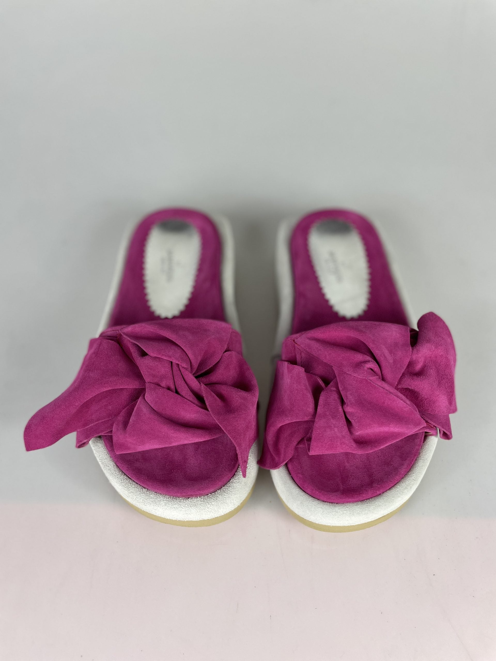 fiocco  camoscio fuxia/ ghiaccio