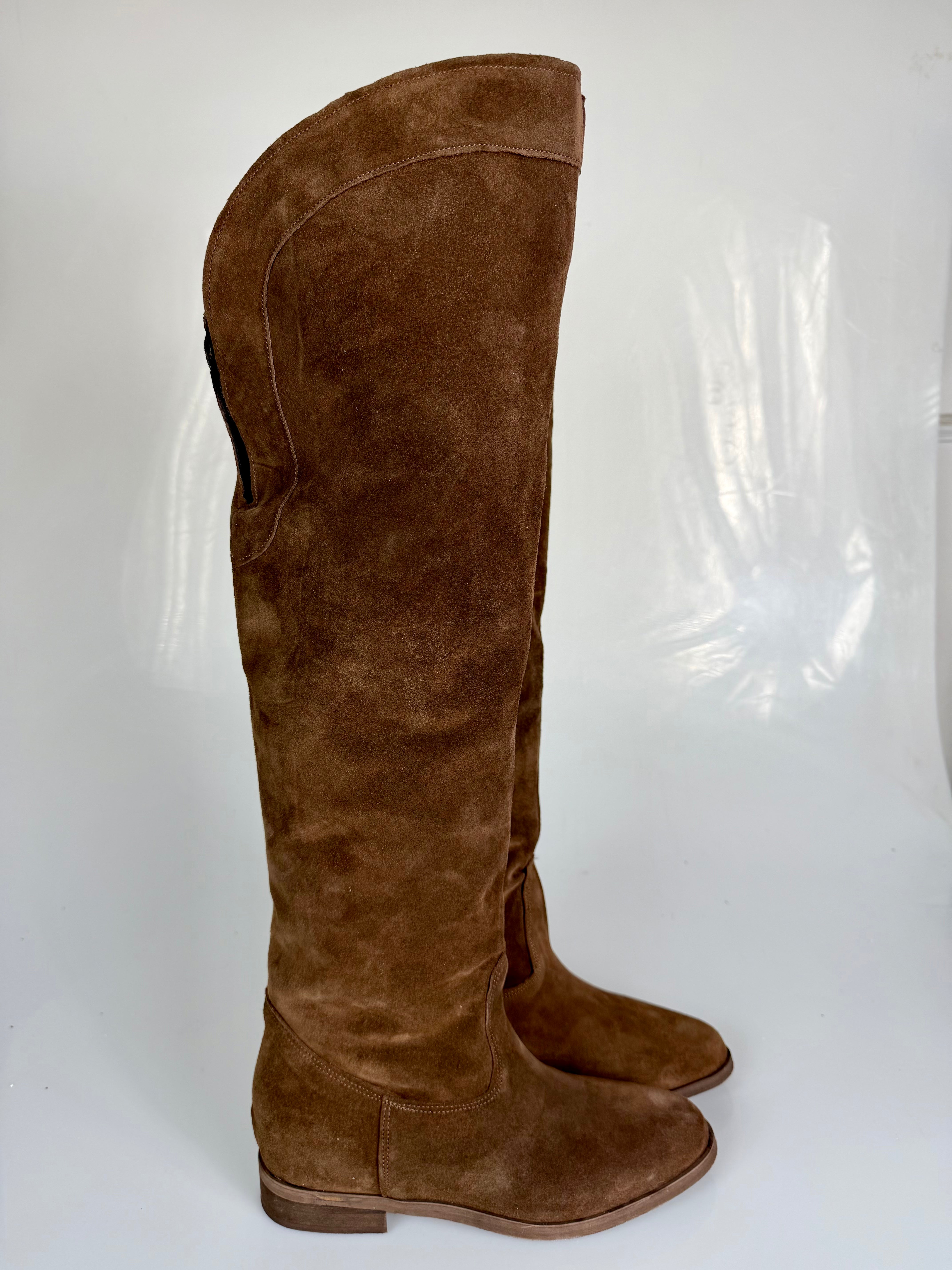 Furia zeppa interna camoscio cioccolato