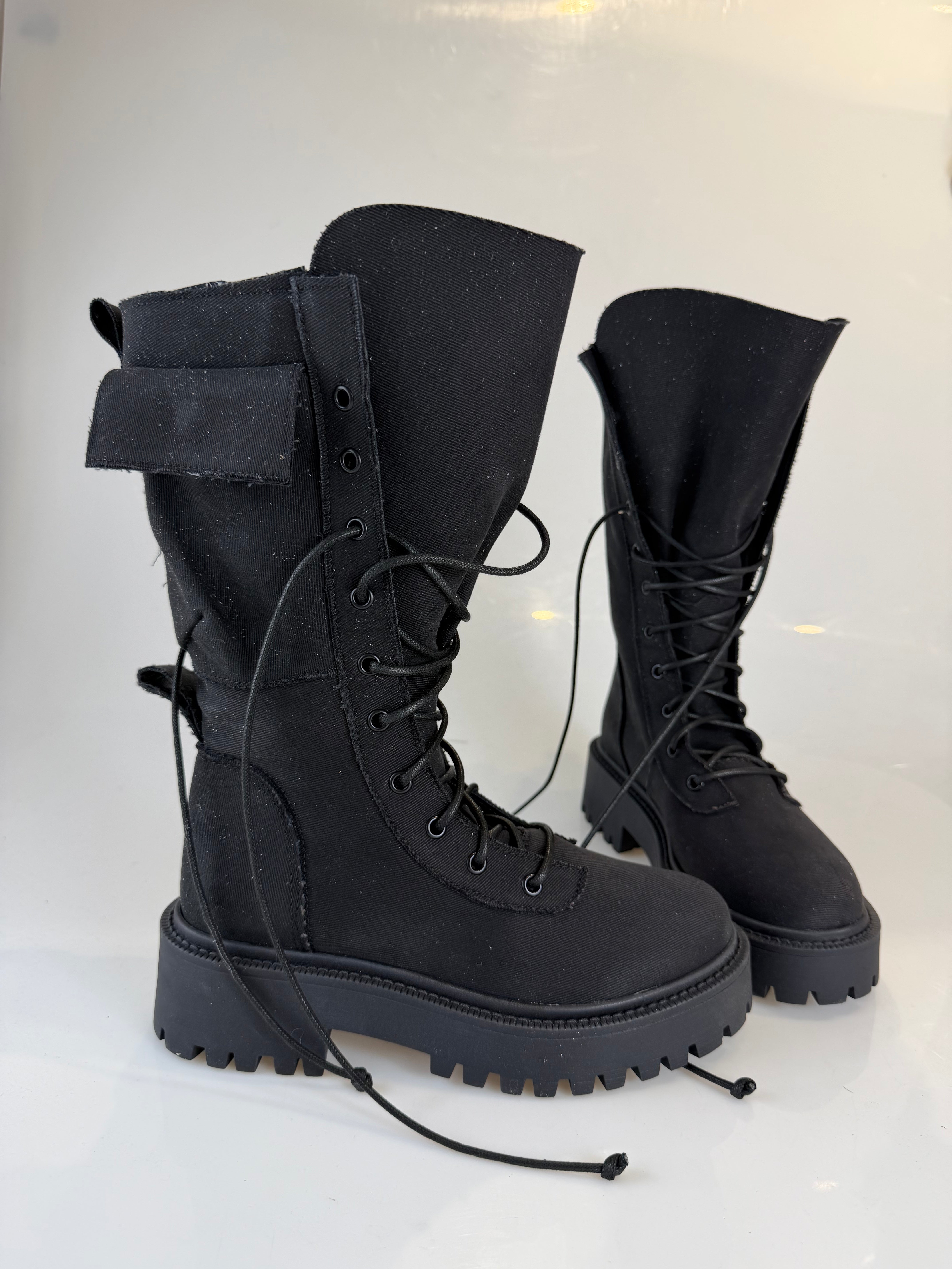 Anfibio ginny canvas nero