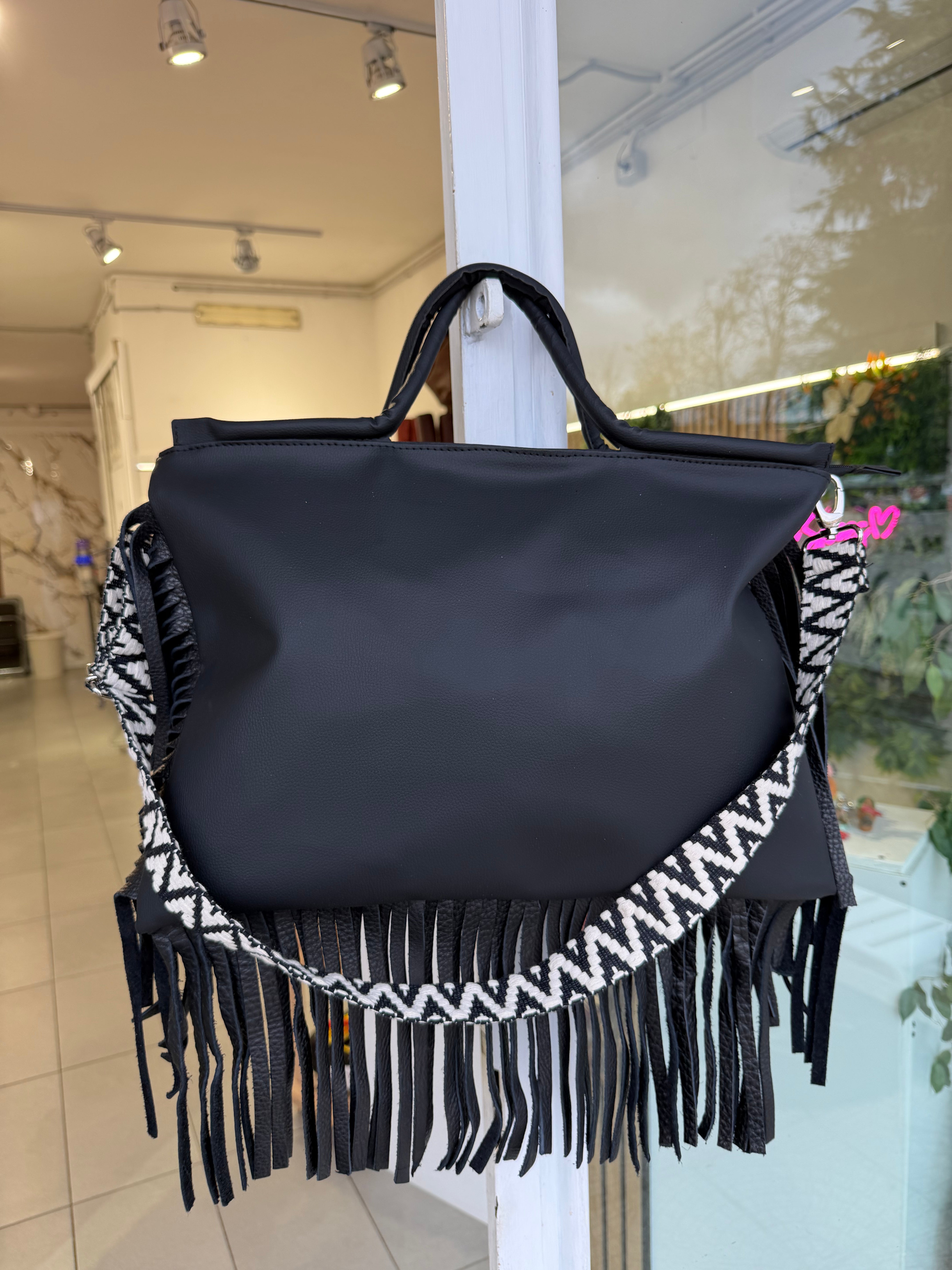 Jumbo bag pelle nero