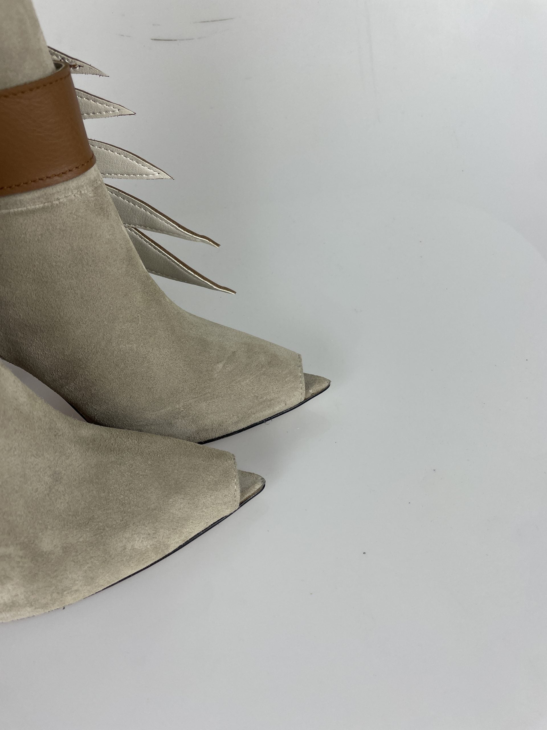 Ash beige suede r.leather
