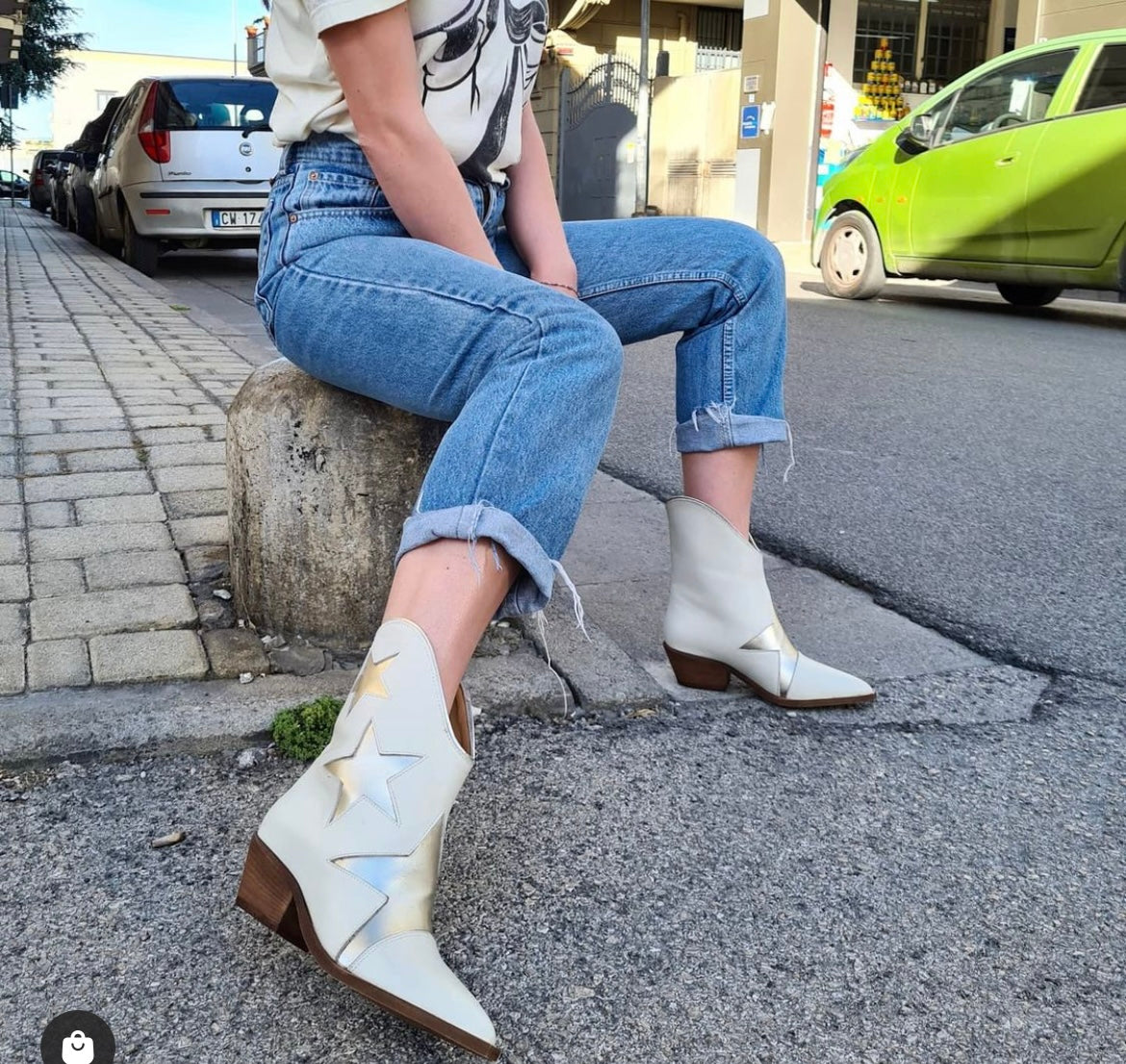 OLDWEST WHITE/GOLD STAR