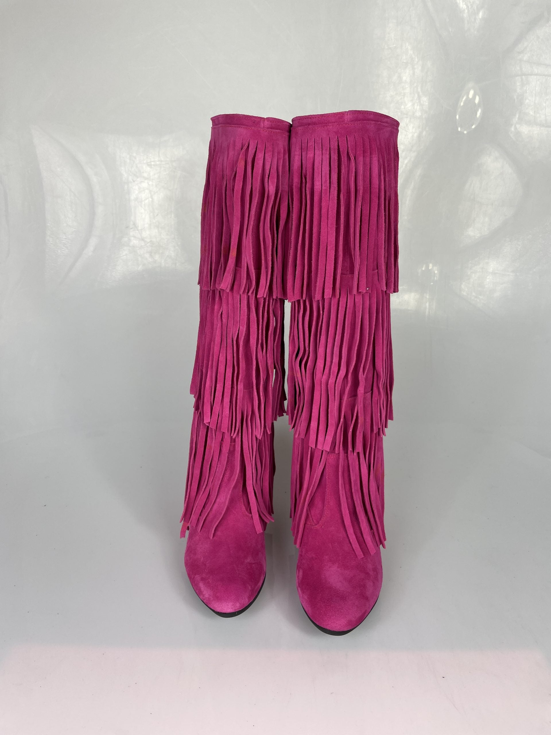 Marvin fuchsia suede